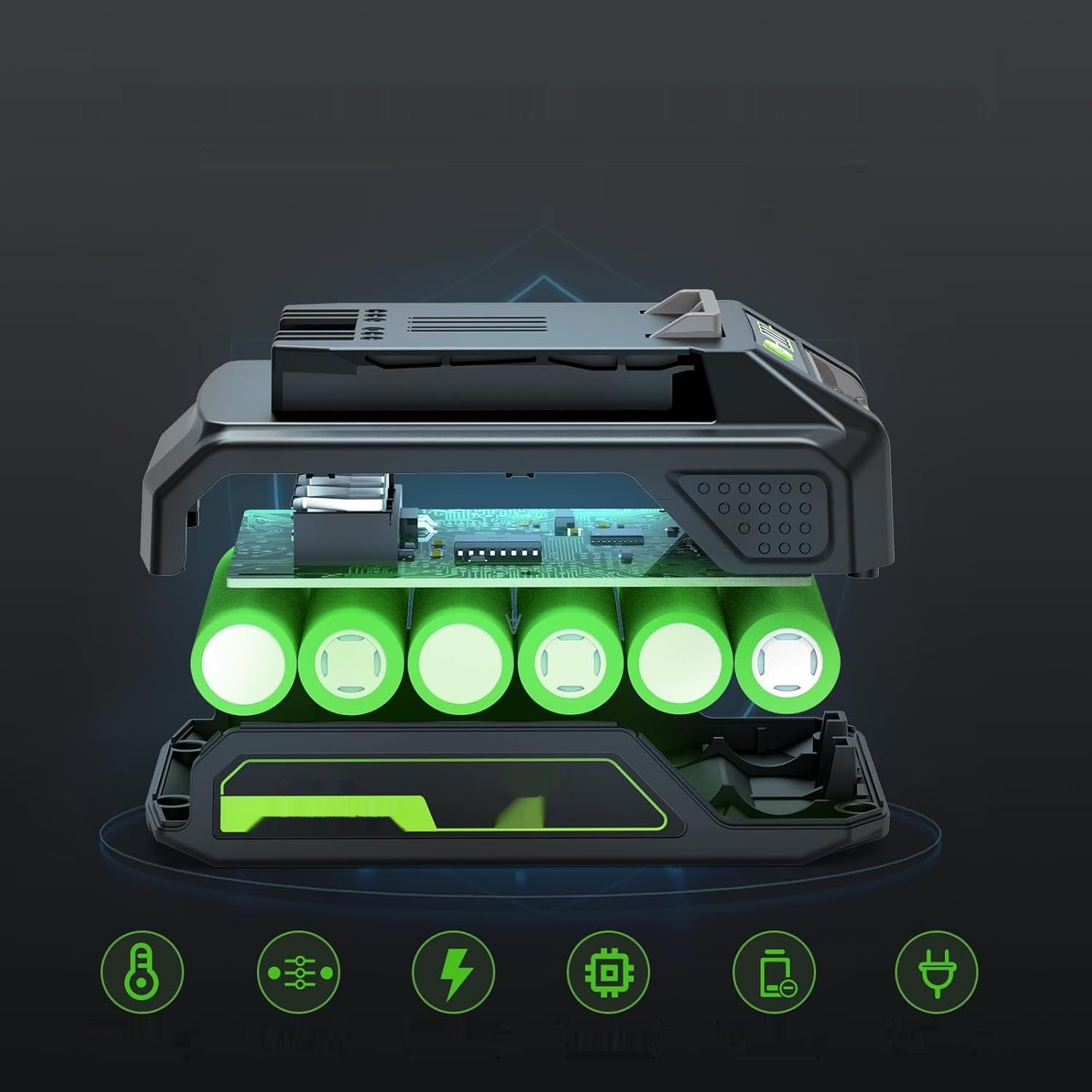 2 sztuki akumulatorów 24V do Greenworks, zapasowy akumulator ASUNCELL