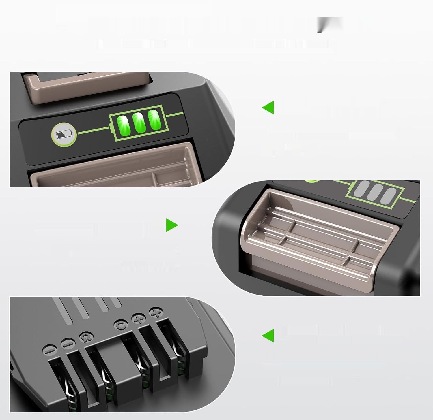 2 sztuki akumulatorów 24V do Greenworks, zapasowy akumulator ASUNCELL