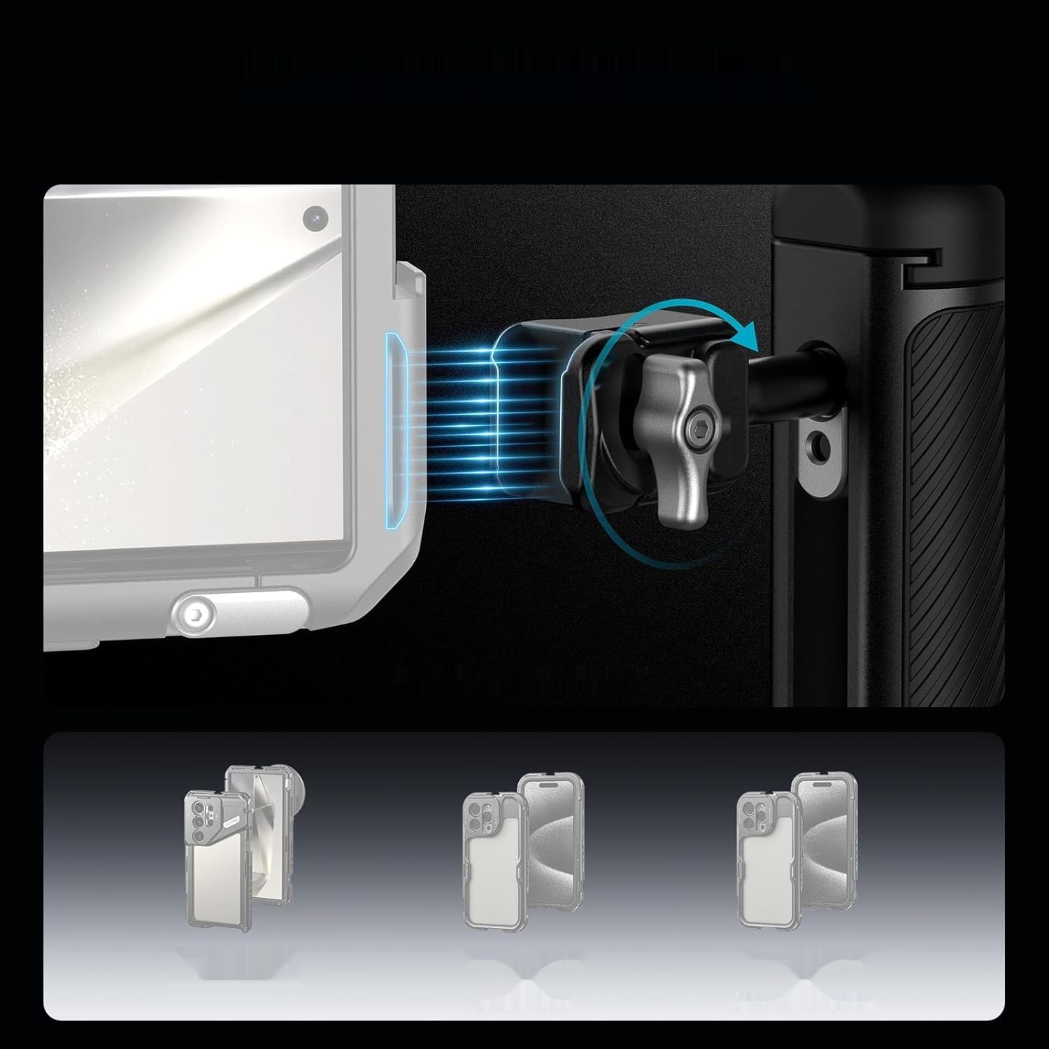 Neewer PA045E – boczny uchwyt z pilotem zdalnym Bluetooth, szybkozacis