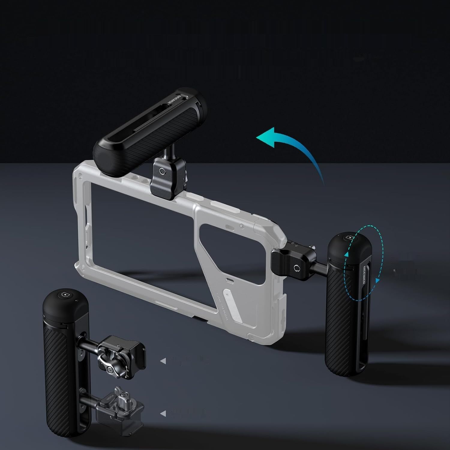 Neewer PA045E – boczny uchwyt z pilotem zdalnym Bluetooth, szybkozacis