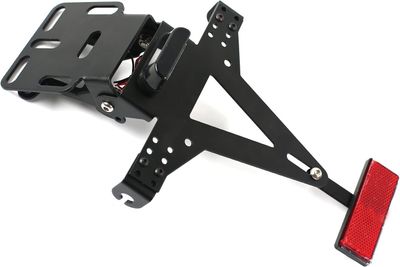 Easyhomie Regulowany uchwyt tablicy rejestracyjnej do motocykla z podświetleniem LED