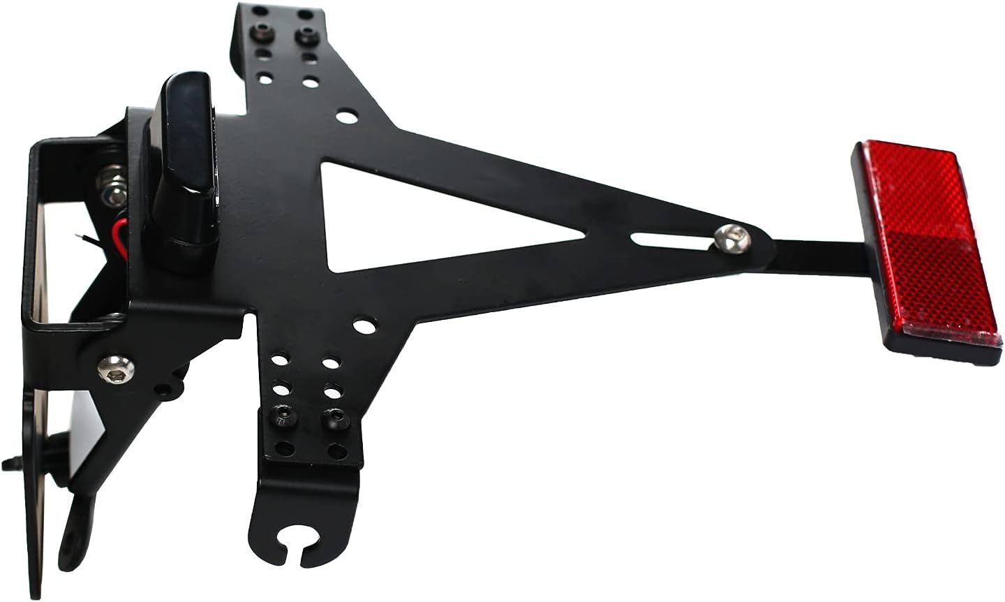 Easyhomie Regulowany uchwyt tablicy rejestracyjnej do motocykla z podświetleniem LED