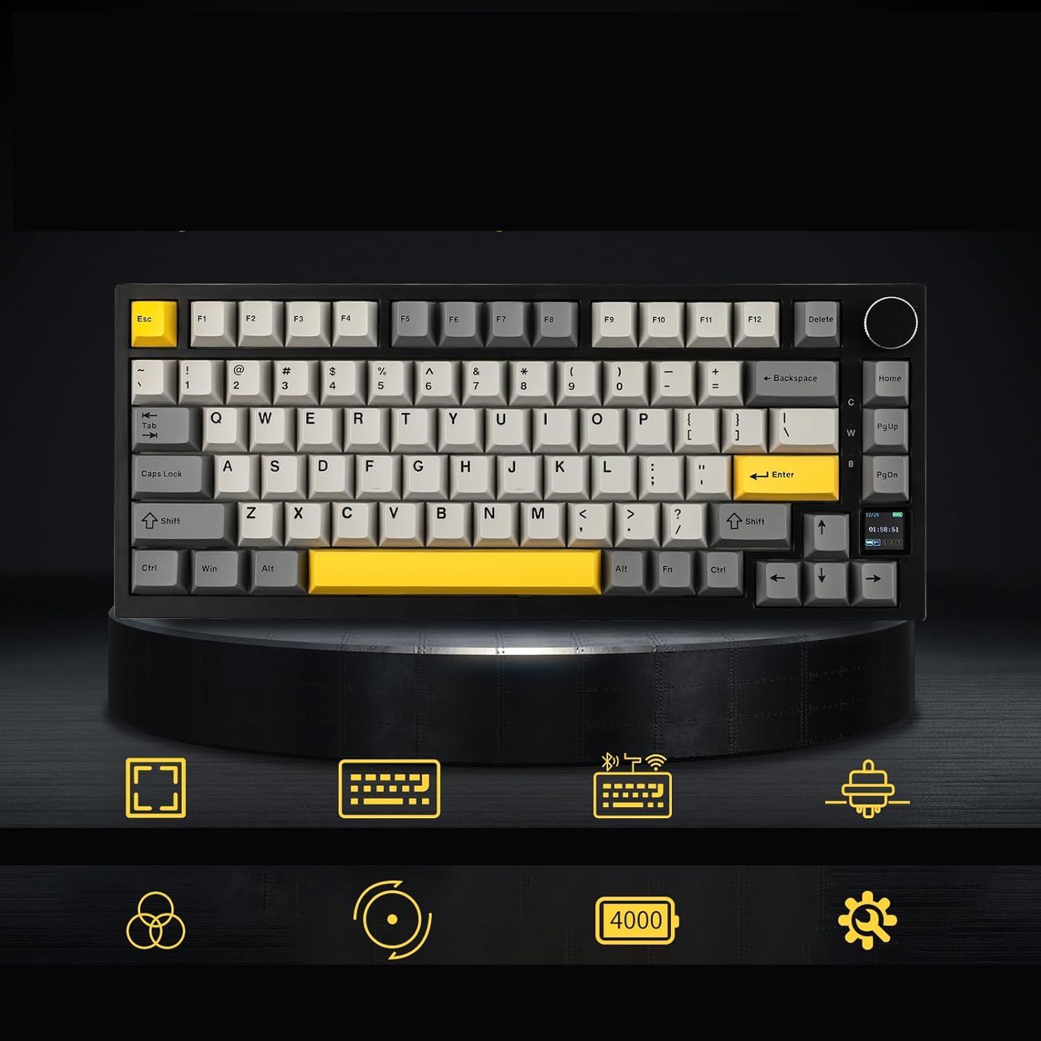 изменила фото нужно изменить описание!!!    EPOMAKER Ajazz AK820 Pro uszczelniana klawiatura mechaniczna przewodow