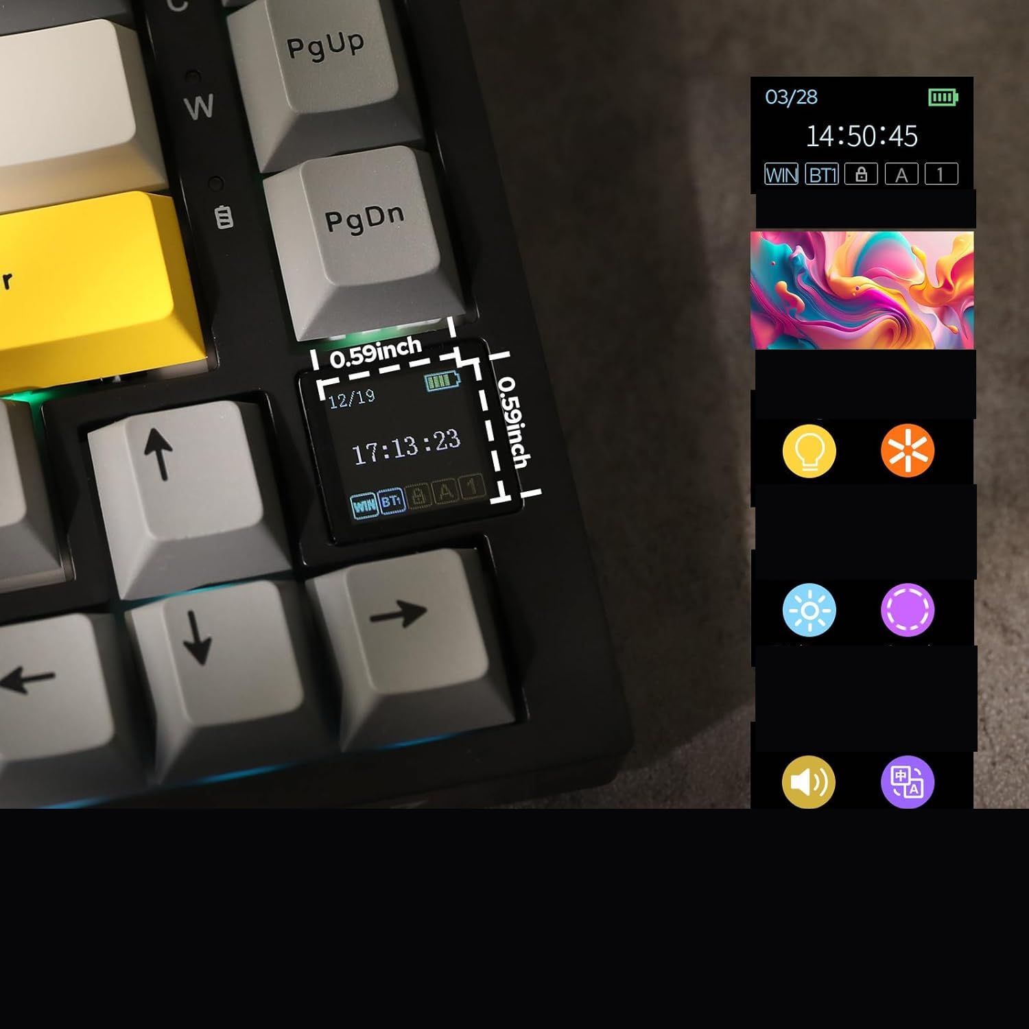 изменила фото нужно изменить описание!!!    EPOMAKER Ajazz AK820 Pro uszczelniana klawiatura mechaniczna przewodow