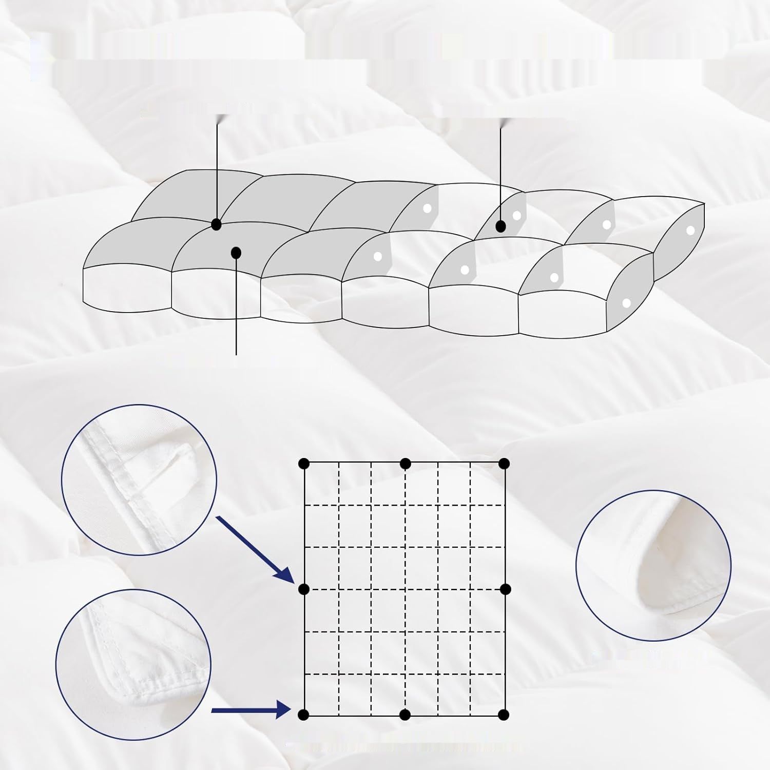 Kołdra puchowa 155x220 zimowa, ekstra ciepła, z poszwą 100% bawełny,ko