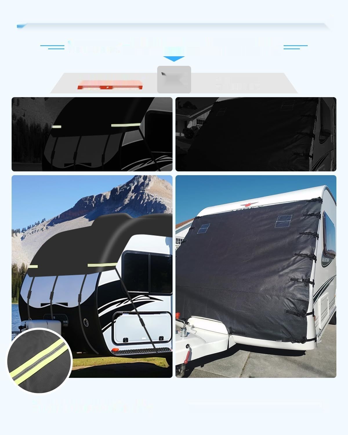 SUPAREE pokrowiec na kampera, zewnętrzna osłona na kampera, pokrowiec