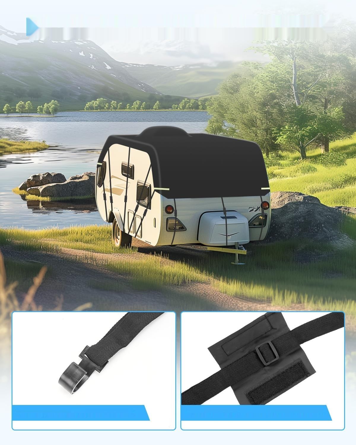 SUPAREE pokrowiec na kampera, zewnętrzna osłona na kampera, pokrowiec