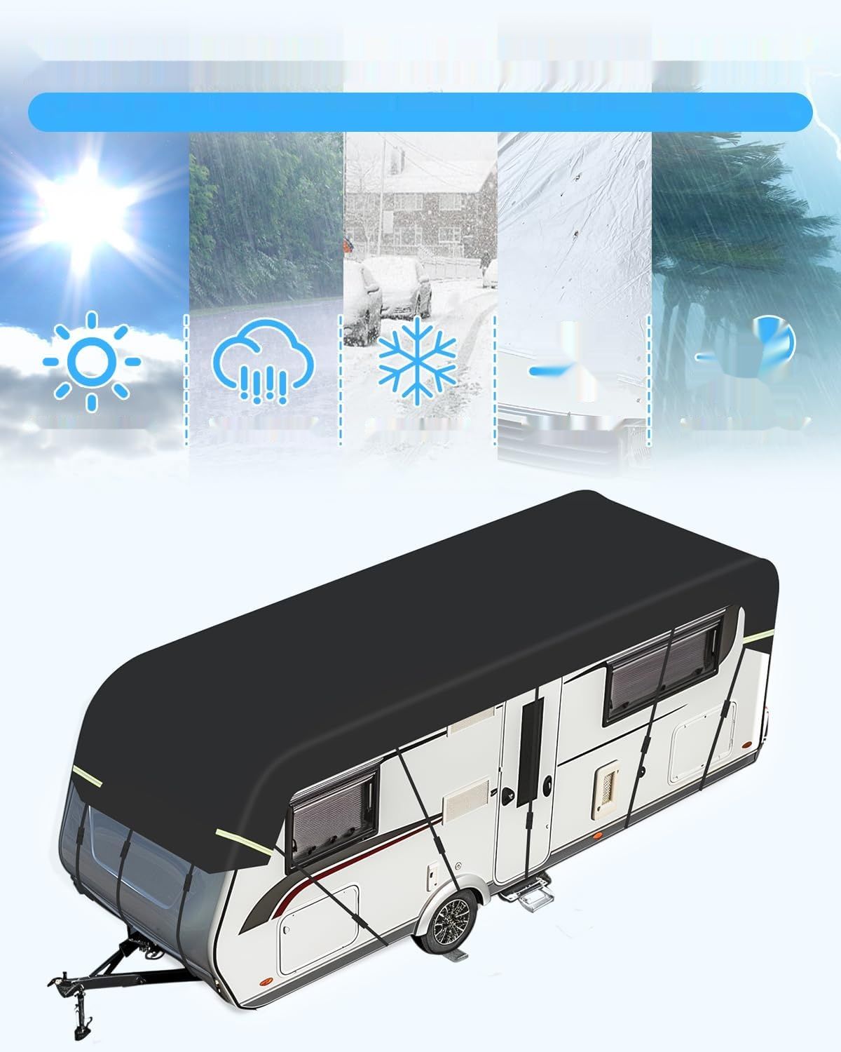 SUPAREE pokrowiec na kampera, zewnętrzna osłona na kampera, pokrowiec