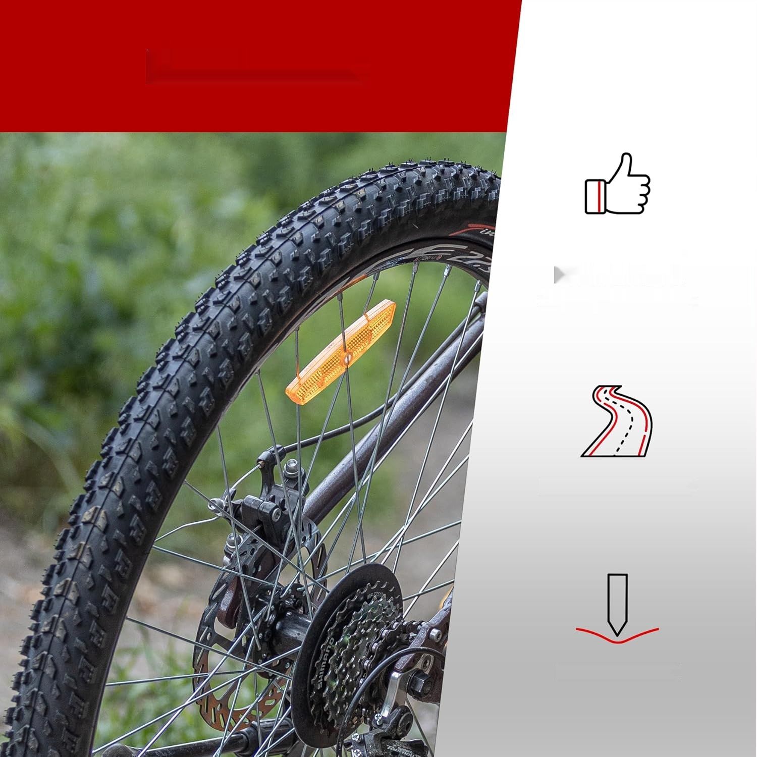 Fincci Velo opony MTB 27,5 x 2.10 cala – para składanych opon rowerow