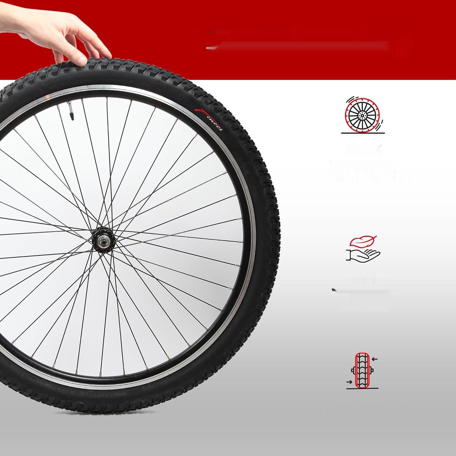 Fincci Velo opony MTB 27,5 x 2.10 cala – para składanych opon rowerow