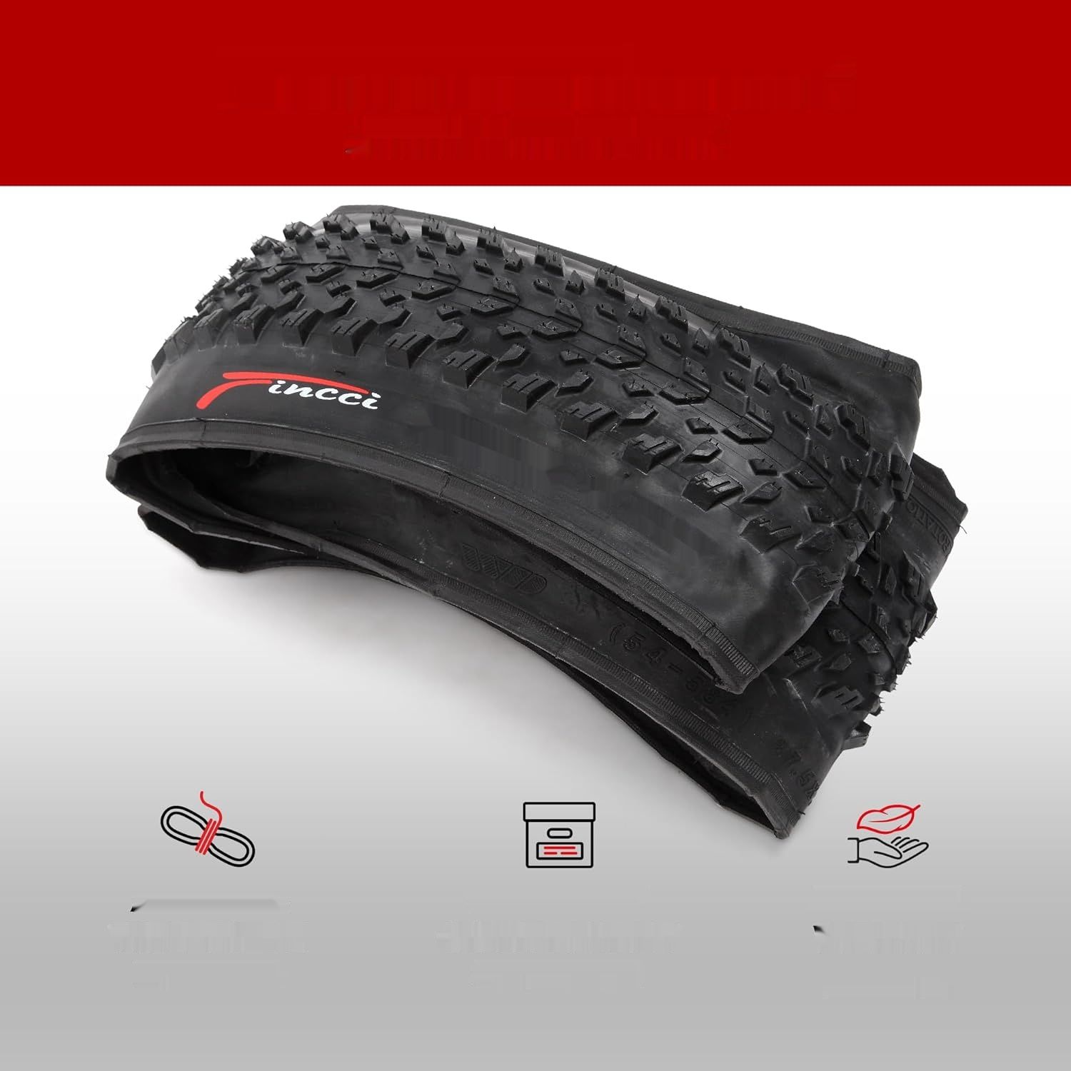 Fincci Velo opony MTB 27,5 x 2.10 cala – para składanych opon rowerow