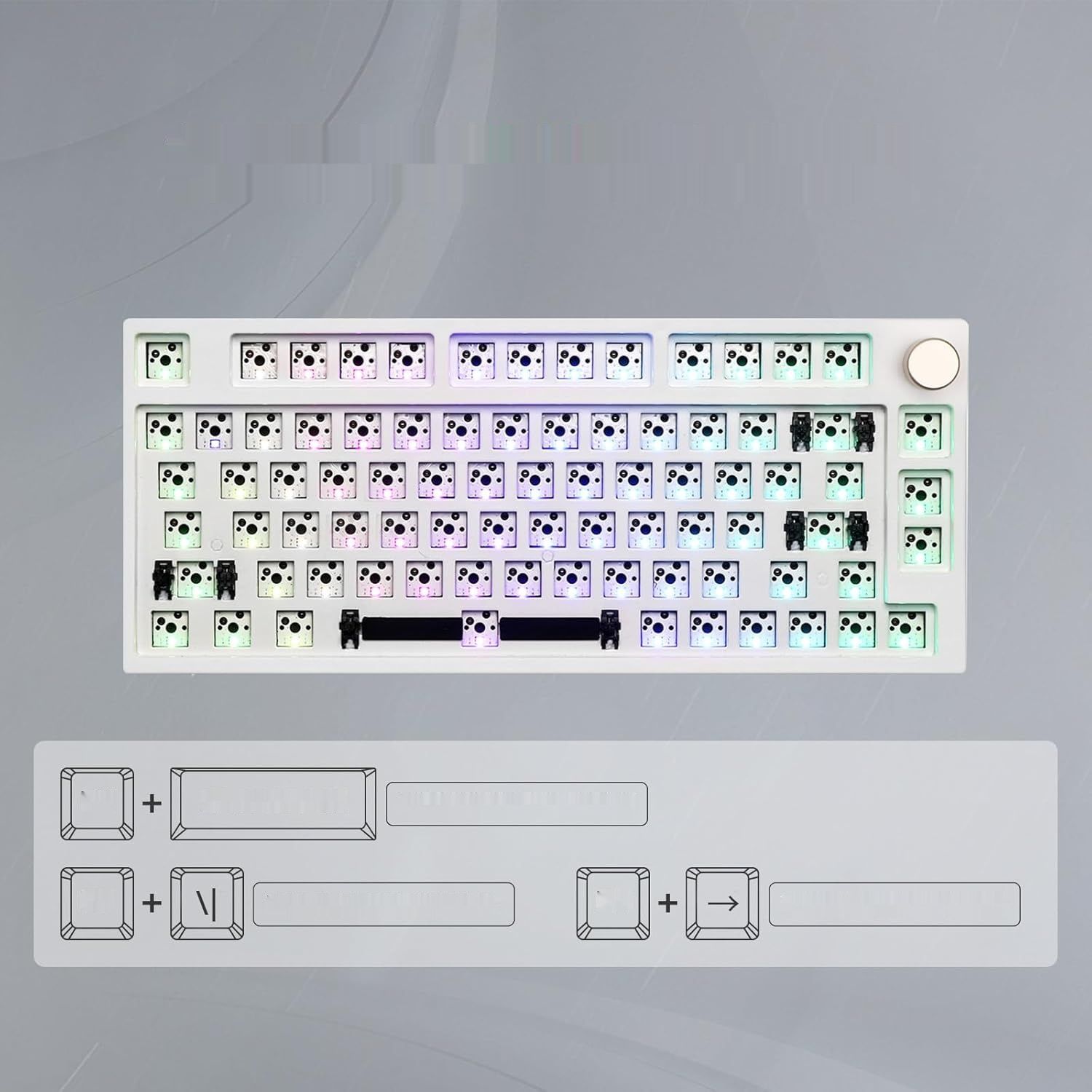 EPOMAKER TH80 Pro 75% klawiatura do gier 80 klawiszy z gorącą wymianą,