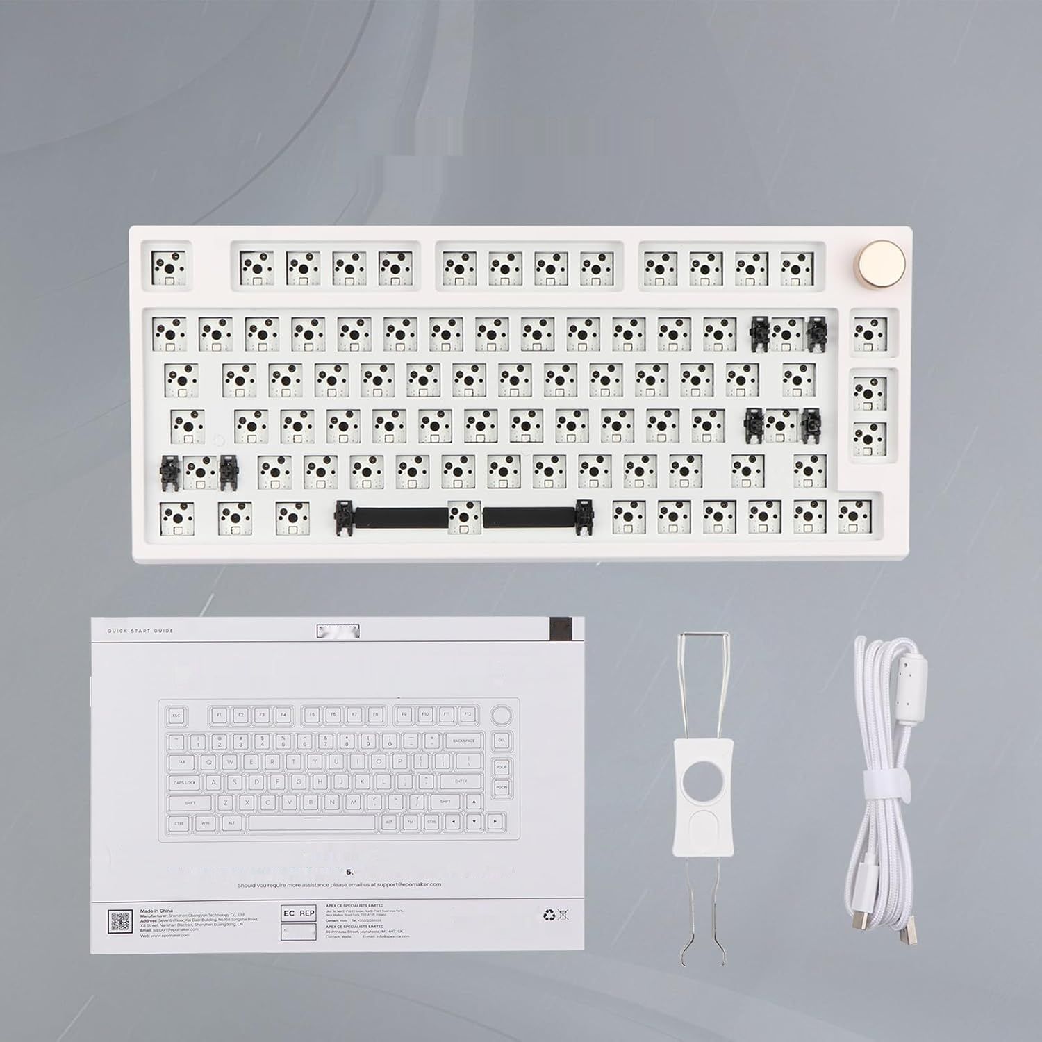 EPOMAKER TH80 Pro 75% klawiatura do gier 80 klawiszy z gorącą wymianą,