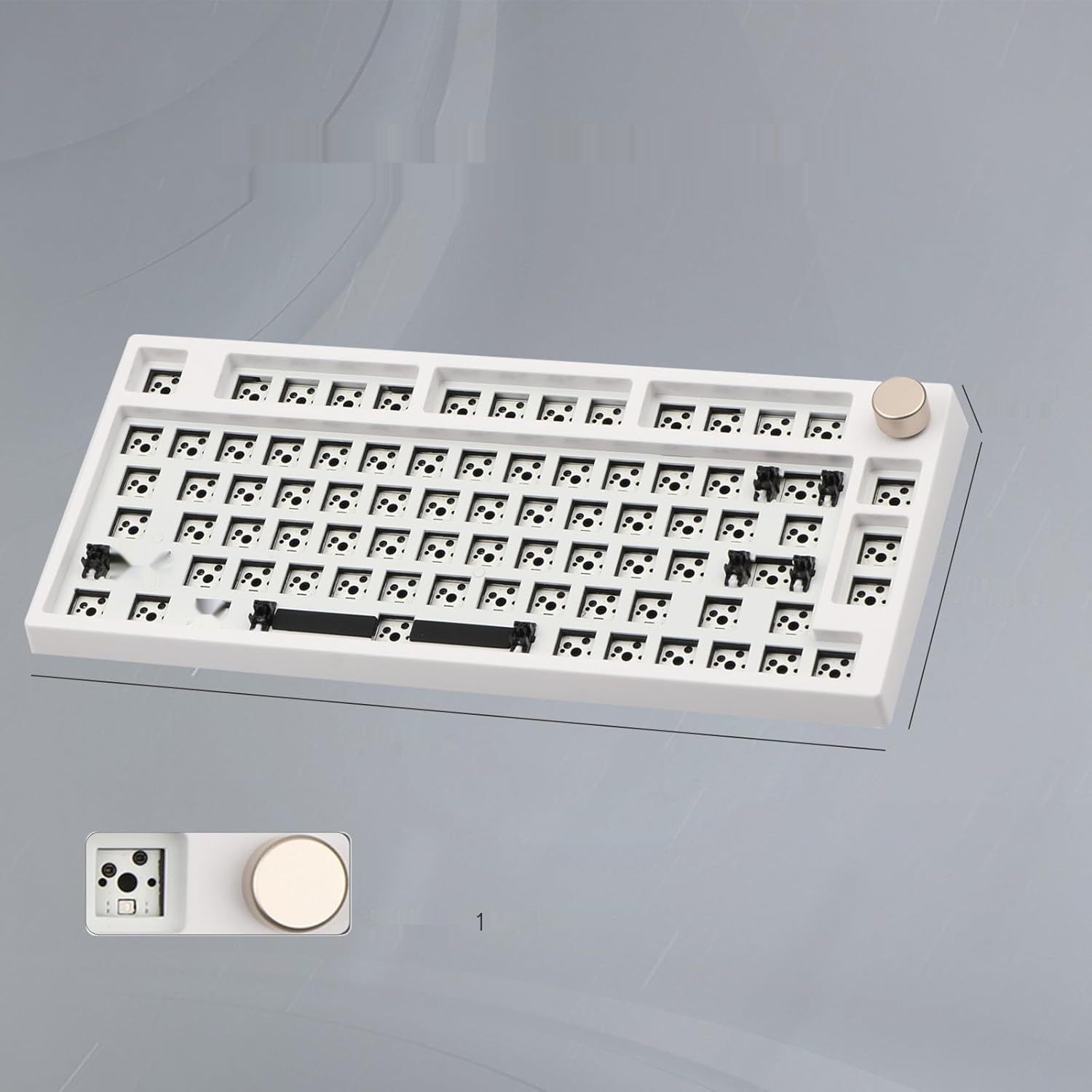 EPOMAKER TH80 Pro 75% klawiatura do gier 80 klawiszy z gorącą wymianą,