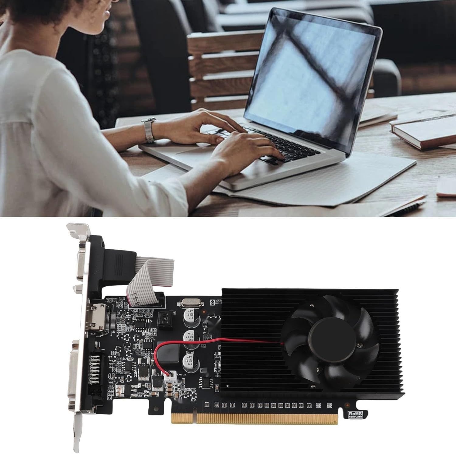 Gamingowa karta graficzna, 1 GB DDR3 64-bit karta graficzna, 589 MHz