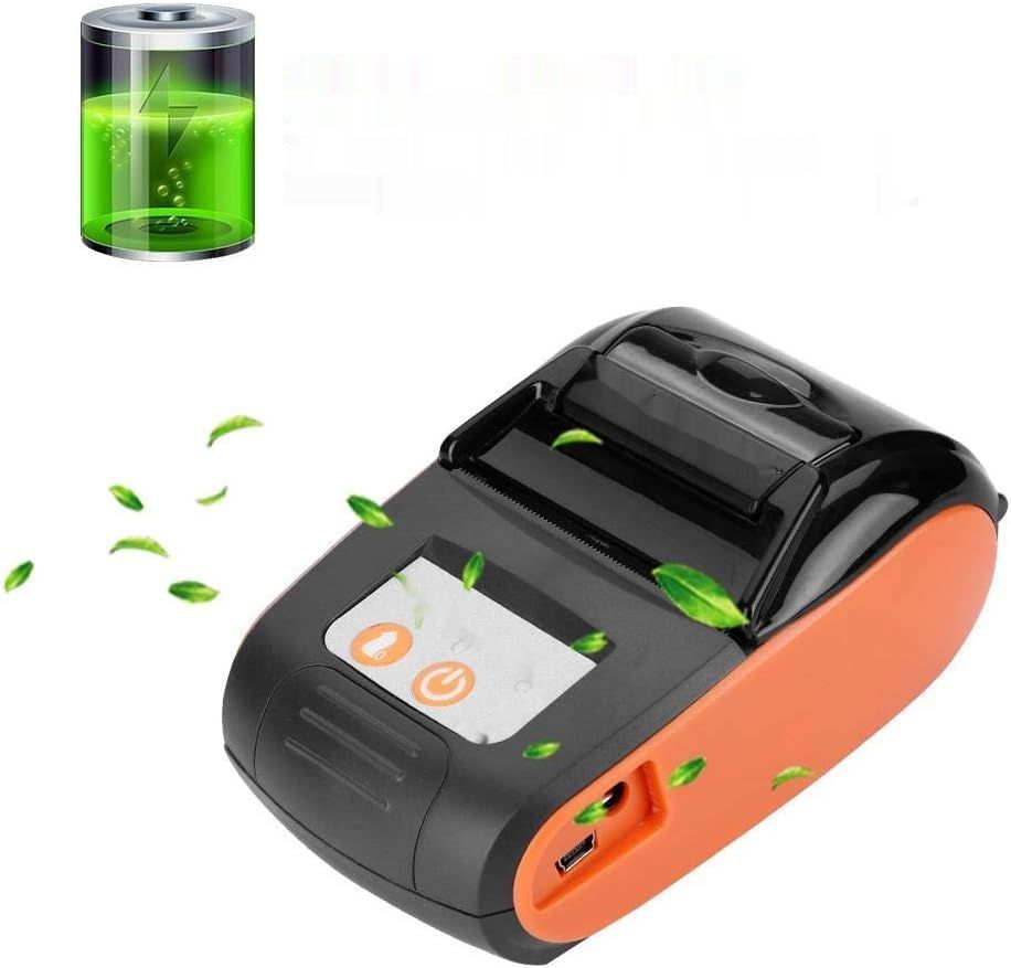 Mini drukarka termiczna do paragonów 58 mm, kompatybilna z Bluetooth 4