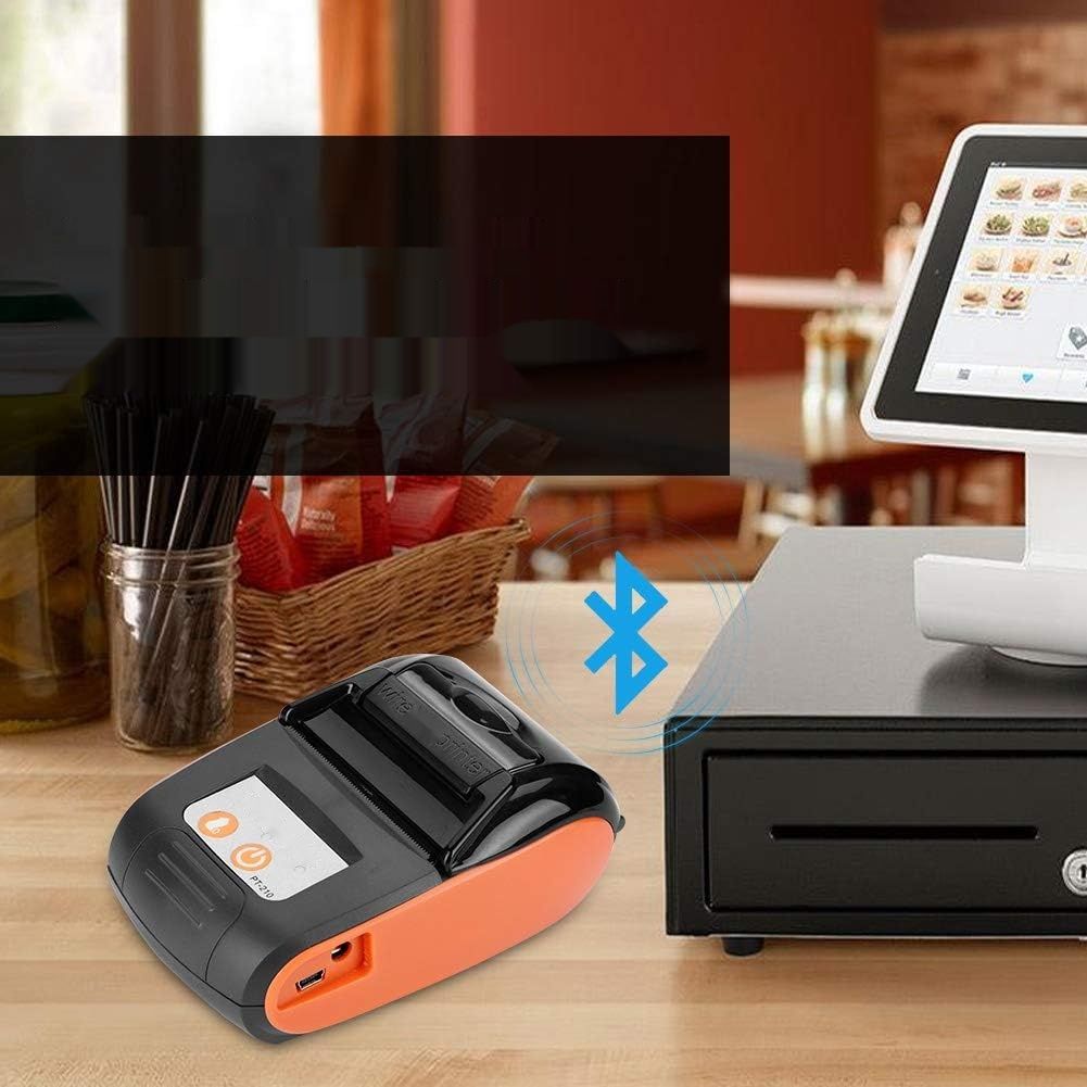 Mini drukarka termiczna do paragonów 58 mm, kompatybilna z Bluetooth 4