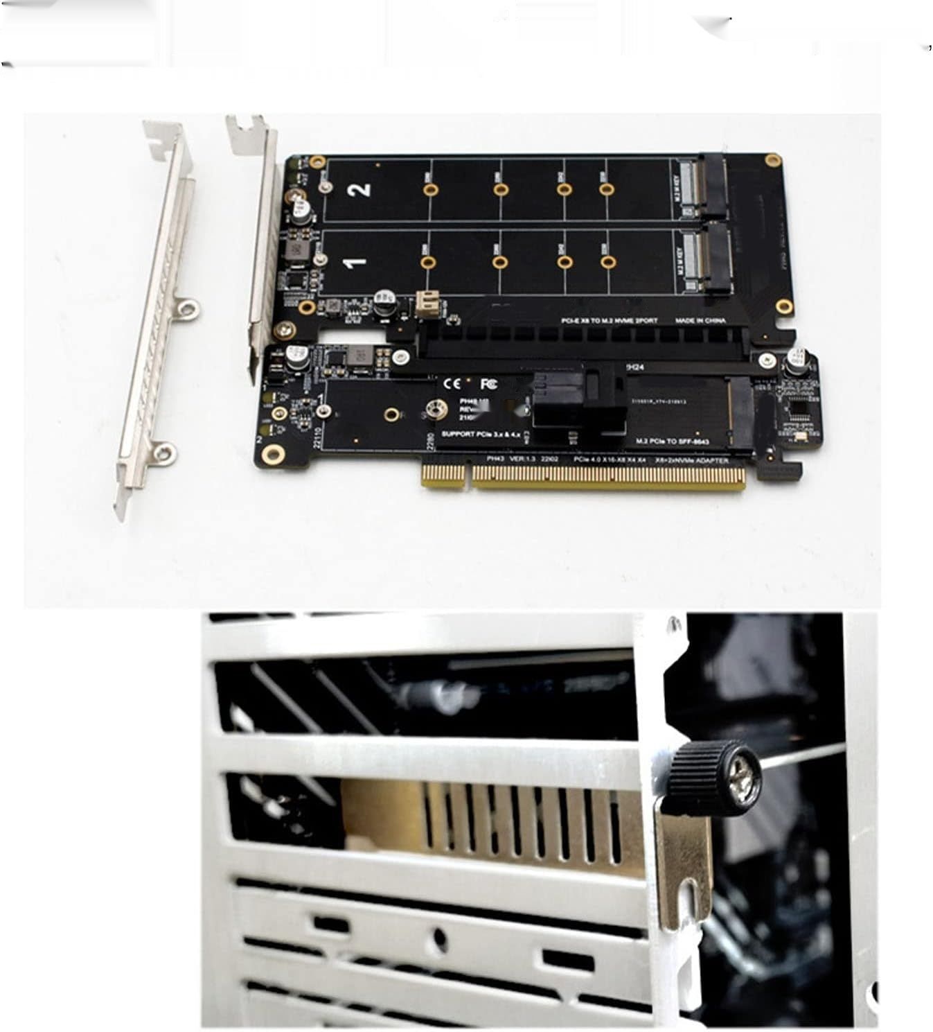 Bewinner Karta Rozszerzeń PCIe x16, kompatybilna z PCIe 4.0/3.0, 6port