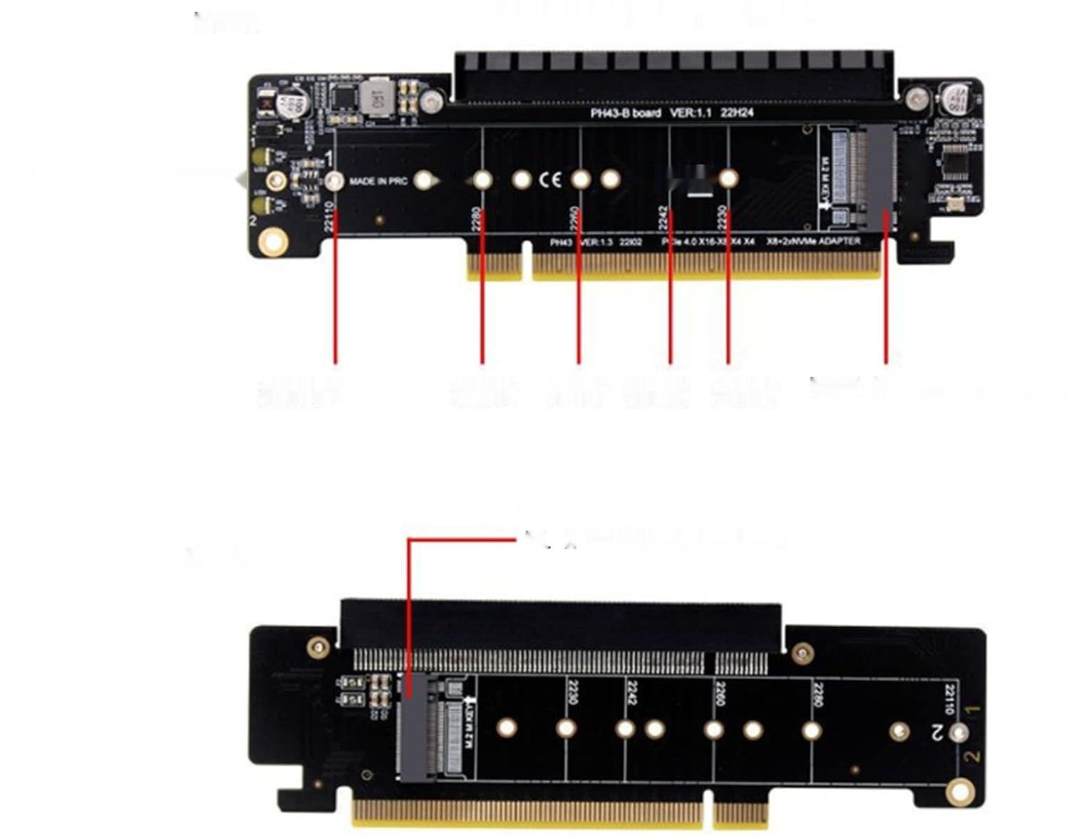 Bewinner Karta Rozszerzeń PCIe x16, kompatybilna z PCIe 4.0/3.0, 6port