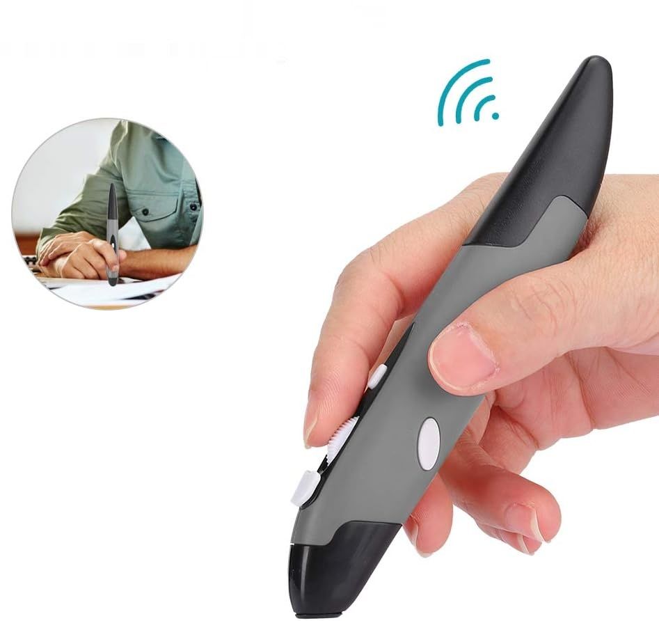 Pojemnościowa bezprzewodowa myszka w kształcie pióra, uniwersalna komp