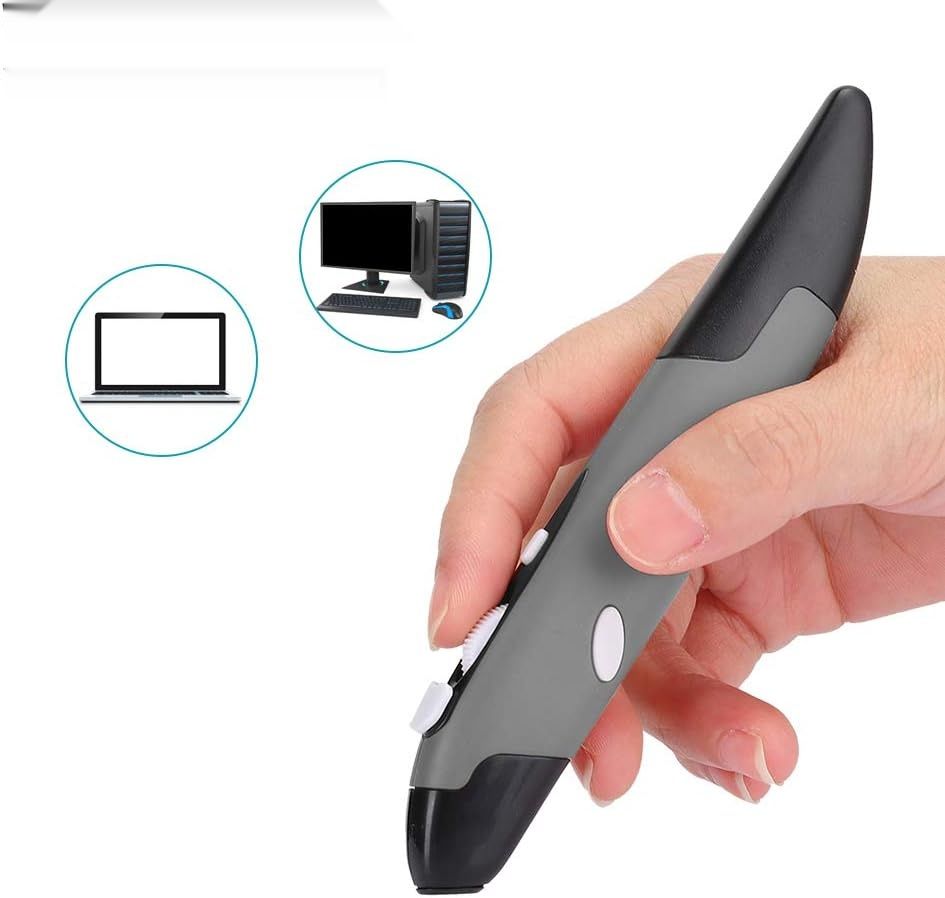 Pojemnościowa bezprzewodowa myszka w kształcie pióra, uniwersalna komp