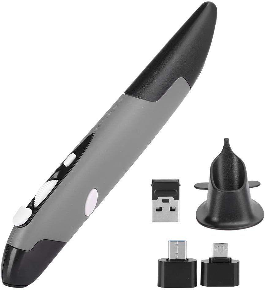 Pojemnościowa bezprzewodowa myszka w kształcie pióra, uniwersalna komp