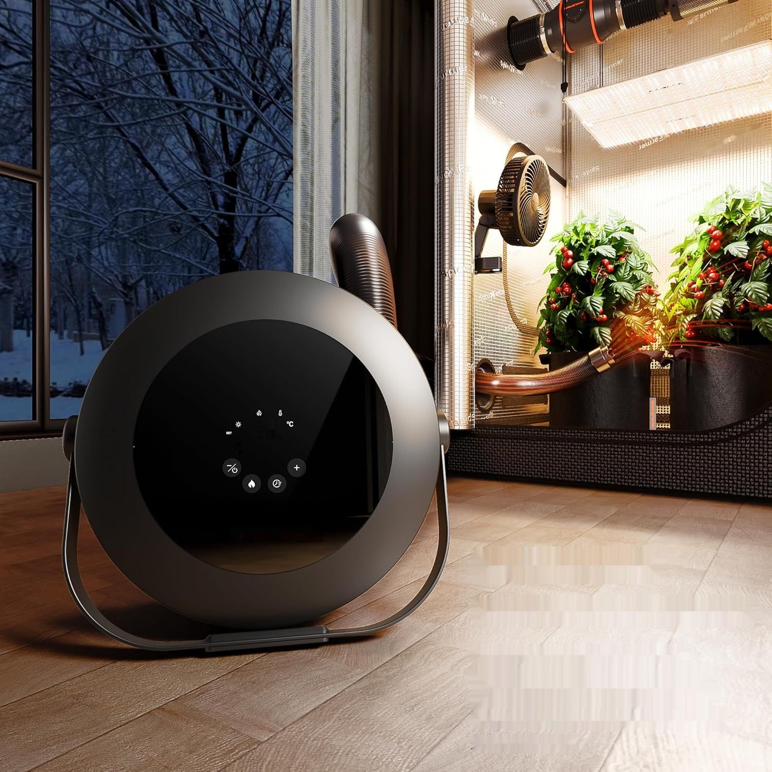Spider Farmer SF-Heater – inteligentny grzejnik 540 W do uprawy roślin i wnętrz