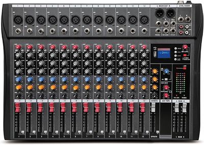 Mikser audio BOMGE CTX 12-kanałowy z Bluetooth i USB