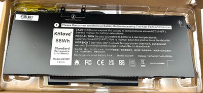 не та модель 4GVMP !!!  нужно именить карту  ASUNCELL 15,2V/68Wh 3HWPP 10X1J Bateria do DELL Latitude 14 5401 5411