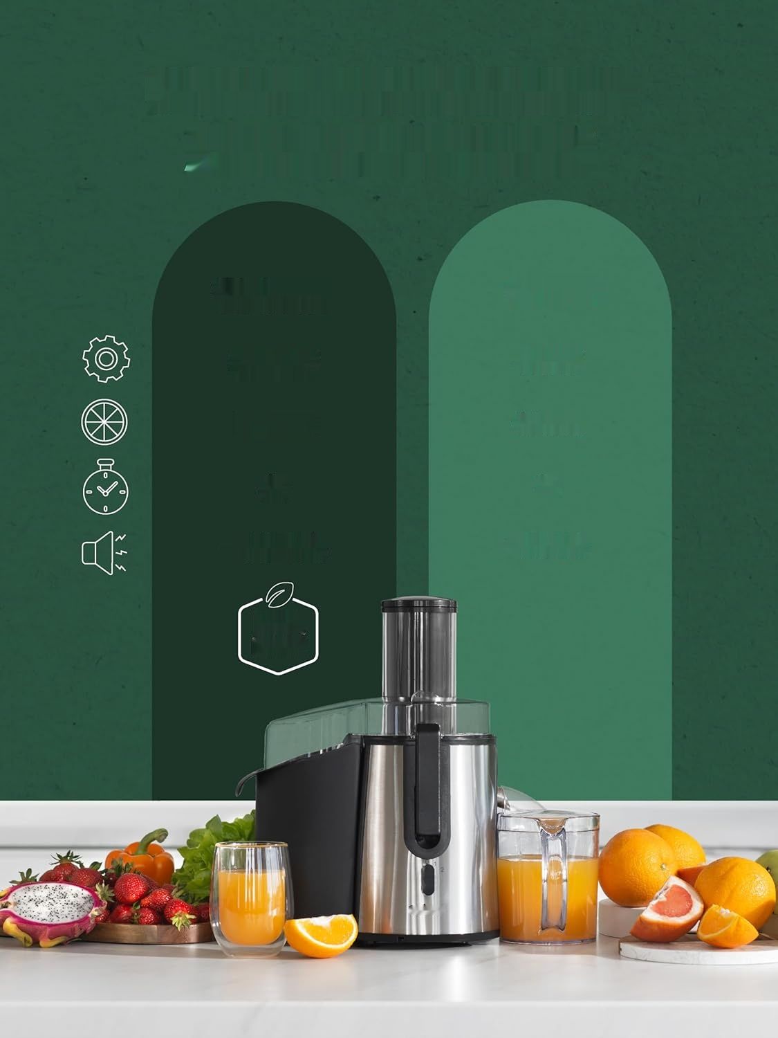 Sokowirówka Twinzee do wyciskania soków z owoców i warzyw – 850 W – sz