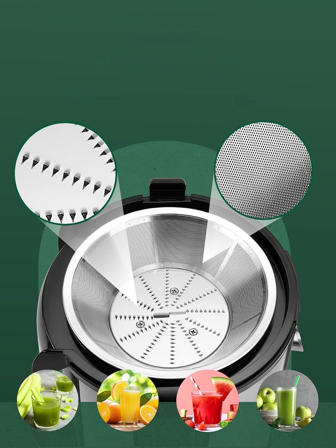 Sokowirówka Twinzee do wyciskania soków z owoców i warzyw – 850 W – sz