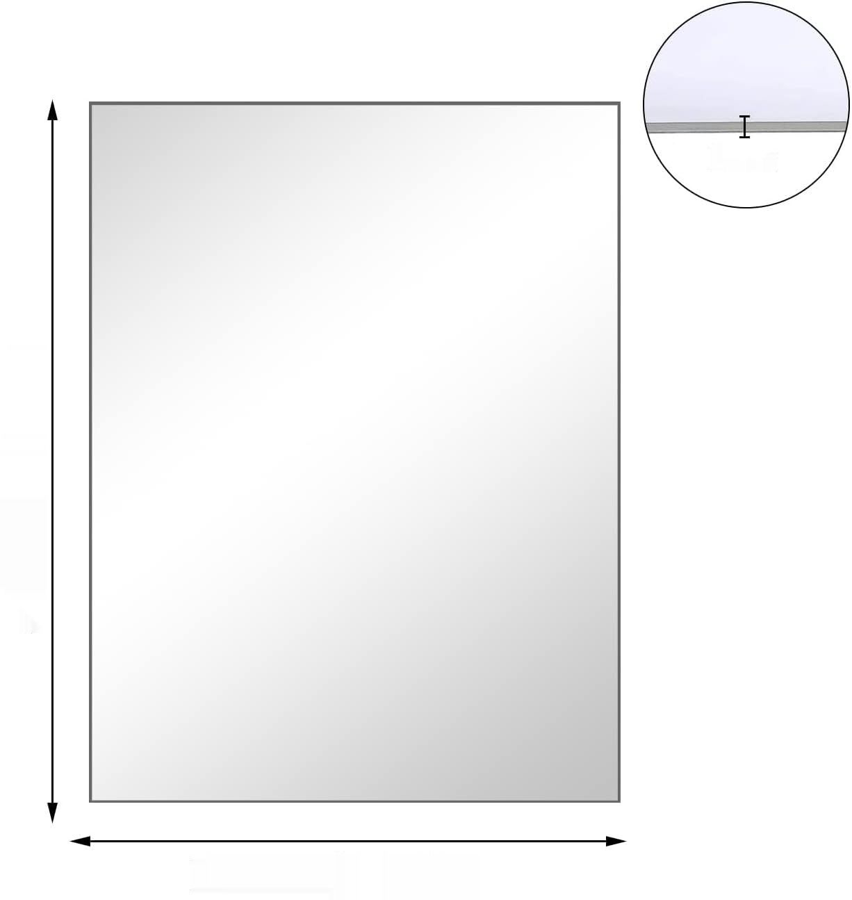 Lustro ścienne samoprzylepne HD, dekoracyjne lustrzane szkło, dużelust