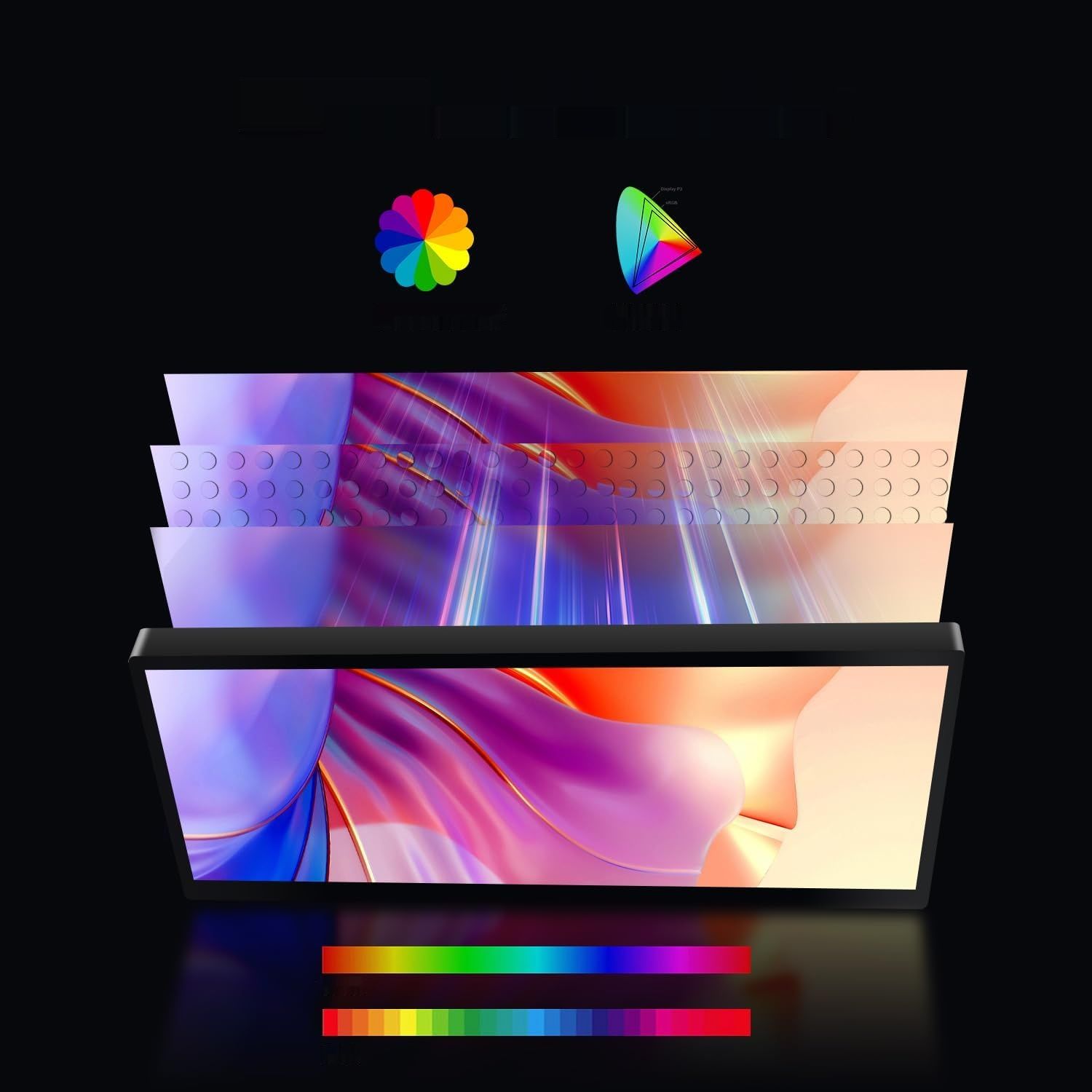 Przenośny monitor dotykowy 12,3", 1920 x 720 IPS, mini ekran dotykowy,