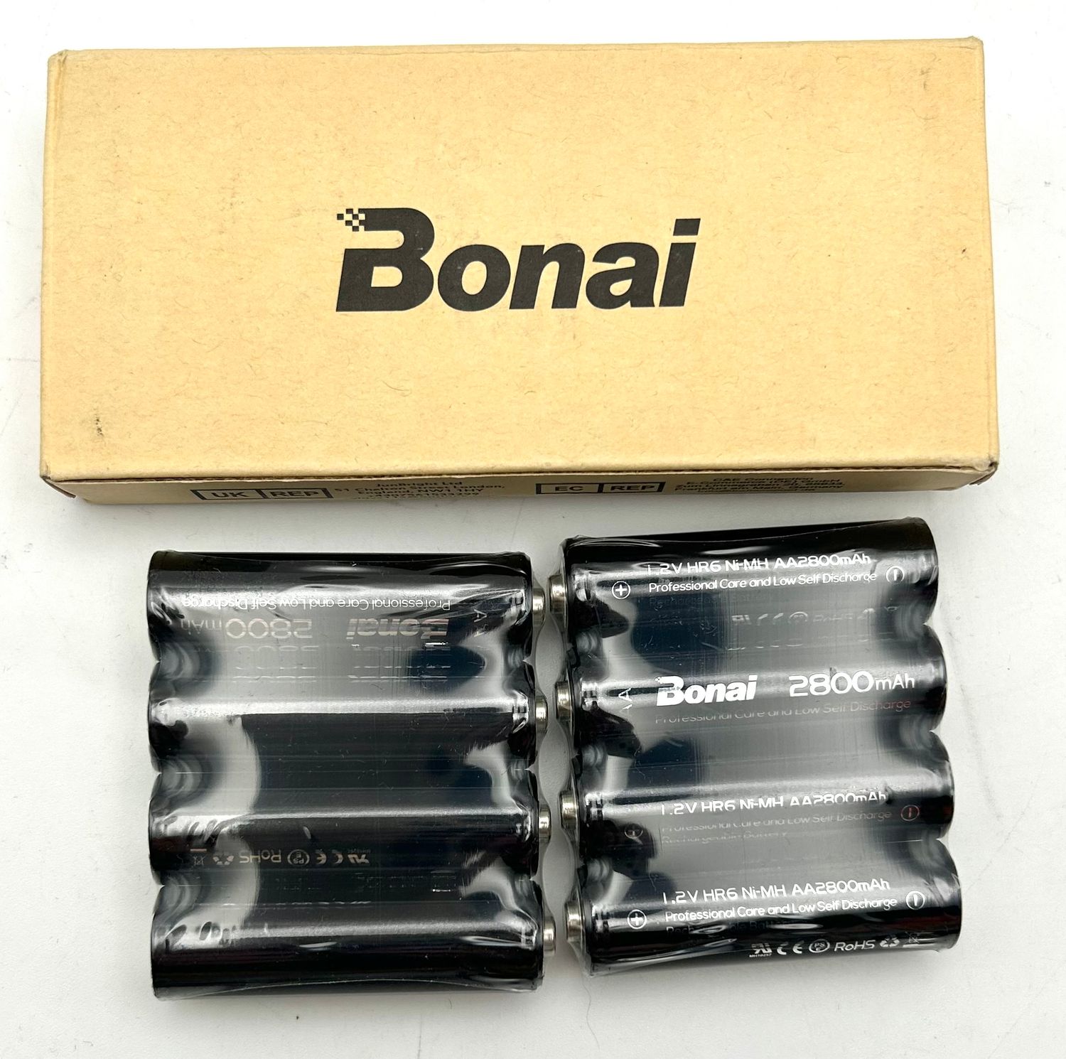 BONAI Akumulatory AA 1.2V 2800mAh Ni-MH