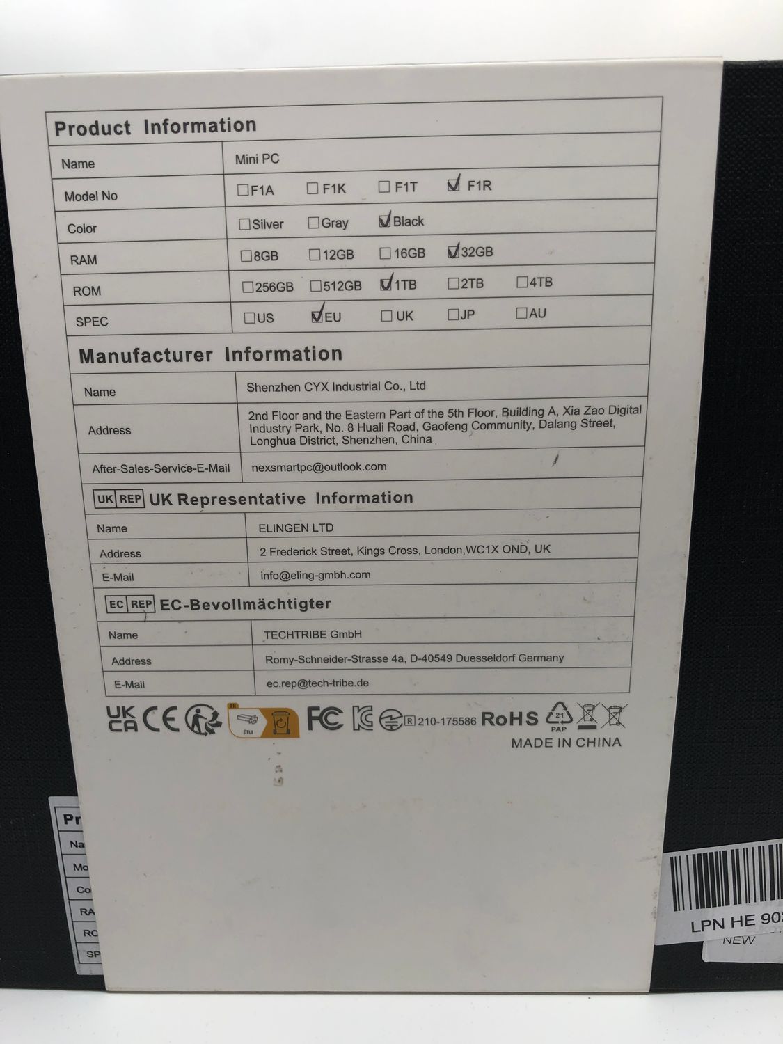 Mini PC Raptor Lake i7-13620H (do 4,9 GHz), łącznie 10 rdzeni, 32 GB R