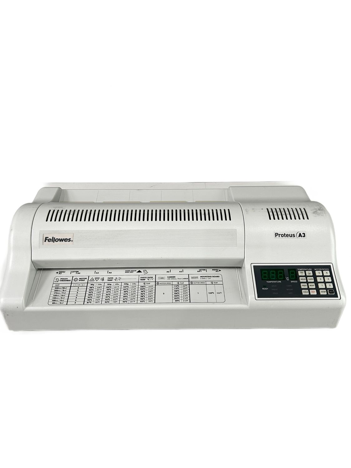 Fellowes 5709001 Laminator Proteus A3, 95 cm/min, 6 rolek