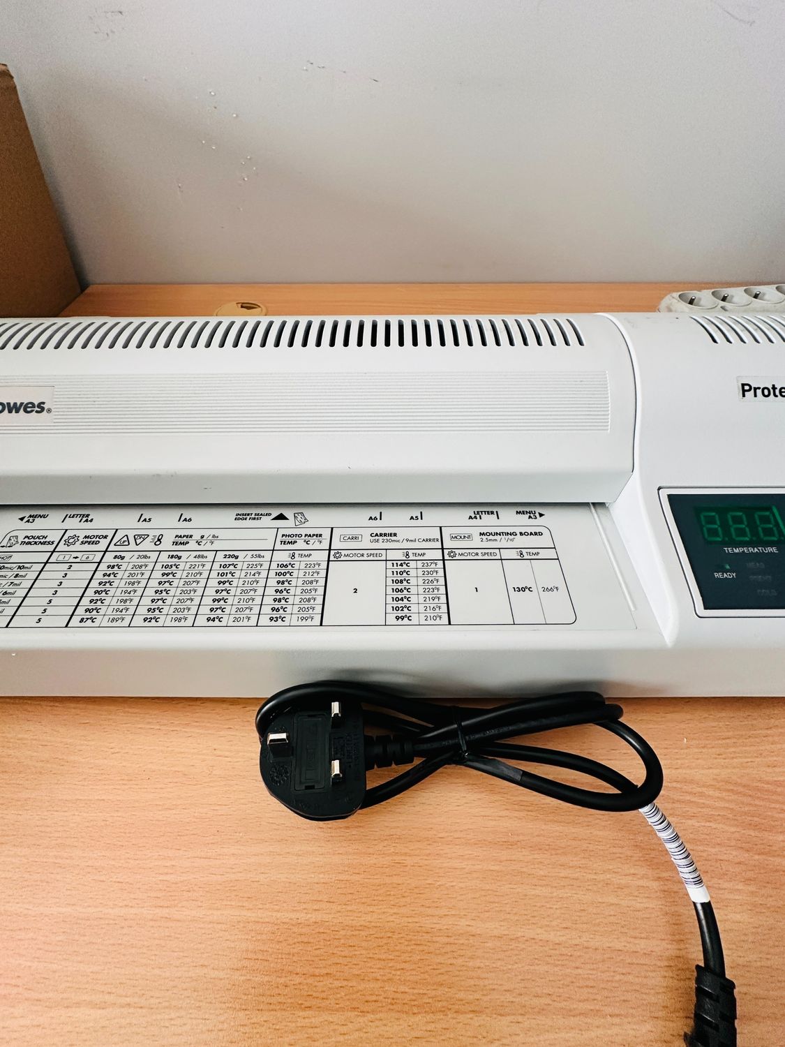 Fellowes 5709001 Laminator Proteus A3, 95 cm/min, 6 rolek
