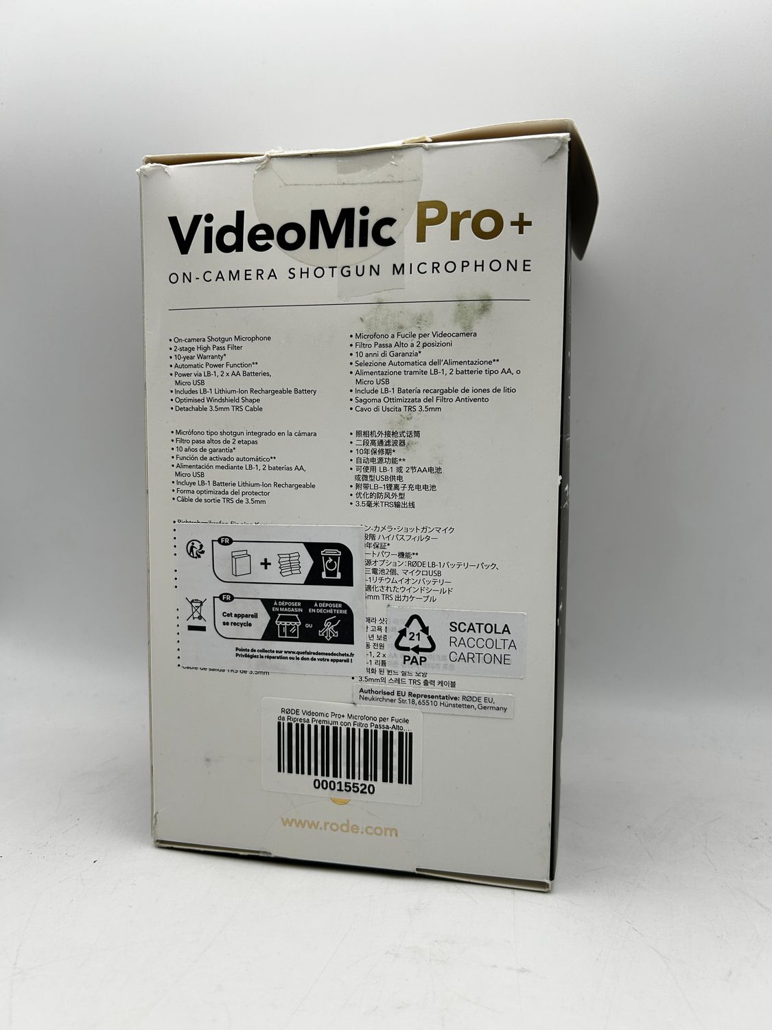 RØDE VideoMic Pro Rycote – profesjonalny mikrofon shotgun do kamery