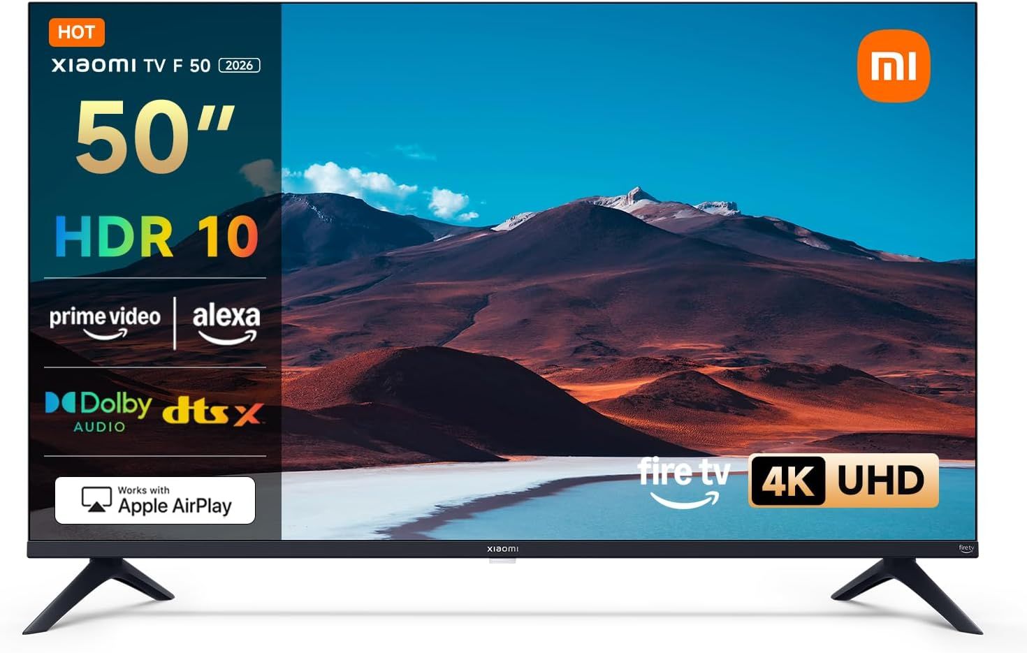 XIAOMI TV F 50 – 50 cali, 4K UHD, Smart TV z Fire TV