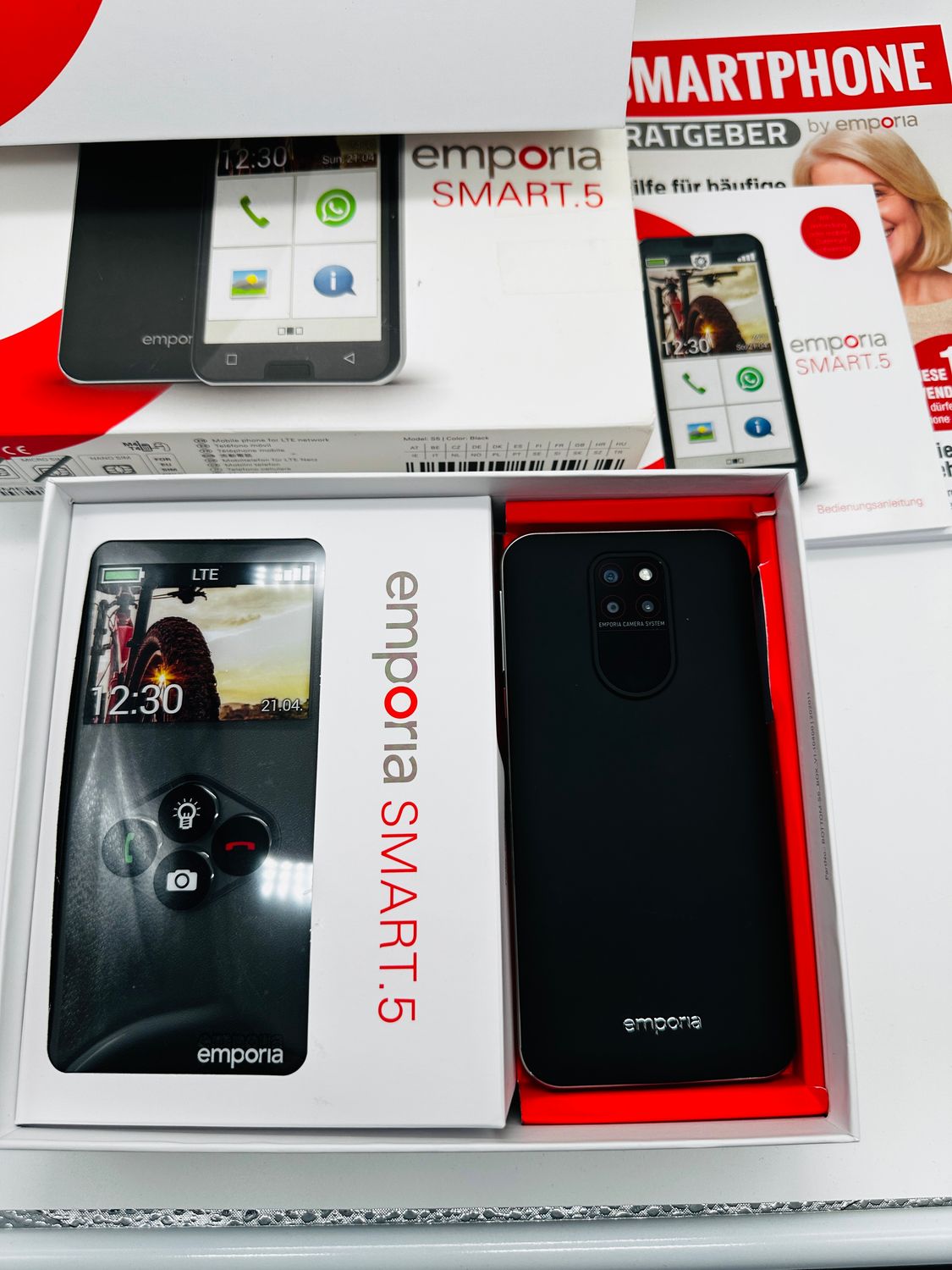 emporia Smart.5 telefon komórkowy dla seniorów 4G VoLTE | smartfon dla