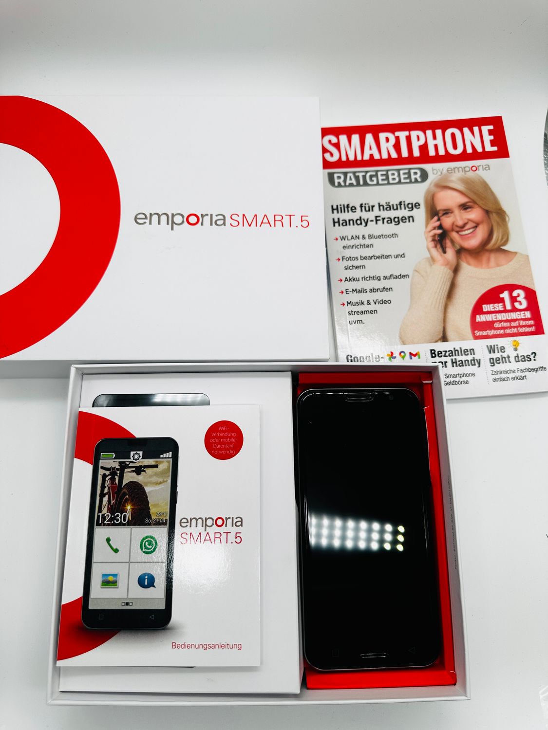 emporia Smart.5 telefon komórkowy dla seniorów 4G VoLTE | smartfon dla