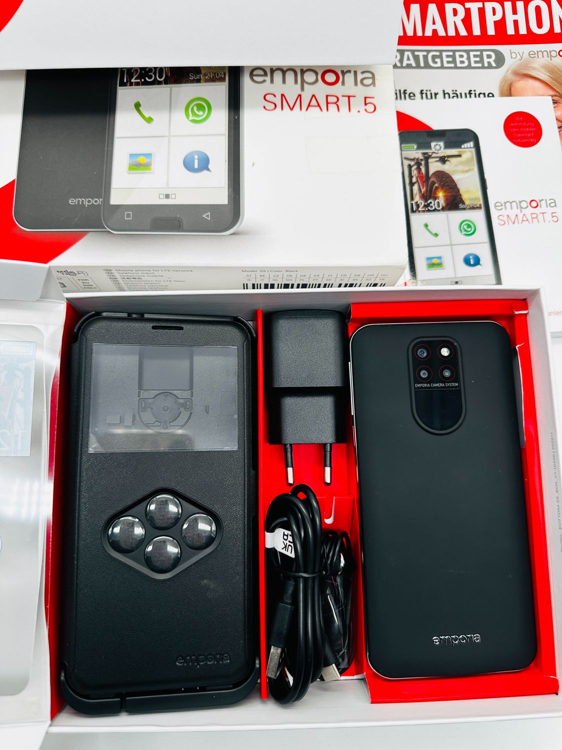 emporia Smart.5 telefon komórkowy dla seniorów 4G VoLTE | smartfon dla