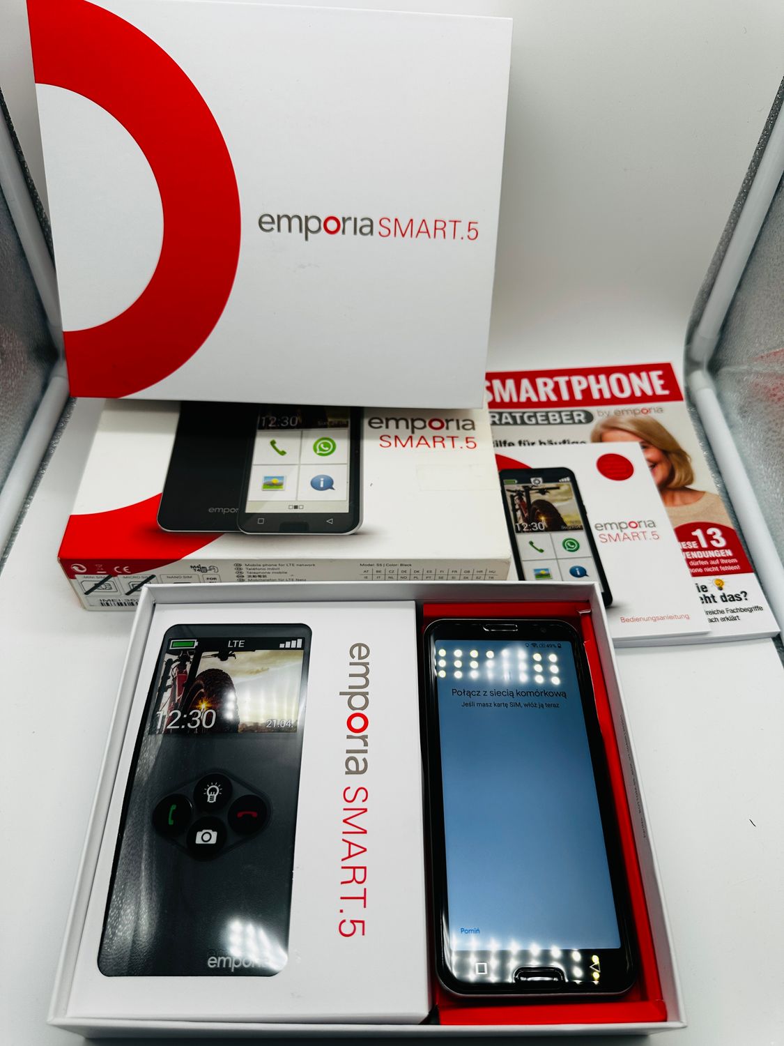 emporia Smart.5 telefon komórkowy dla seniorów 4G VoLTE | smartfon dla
