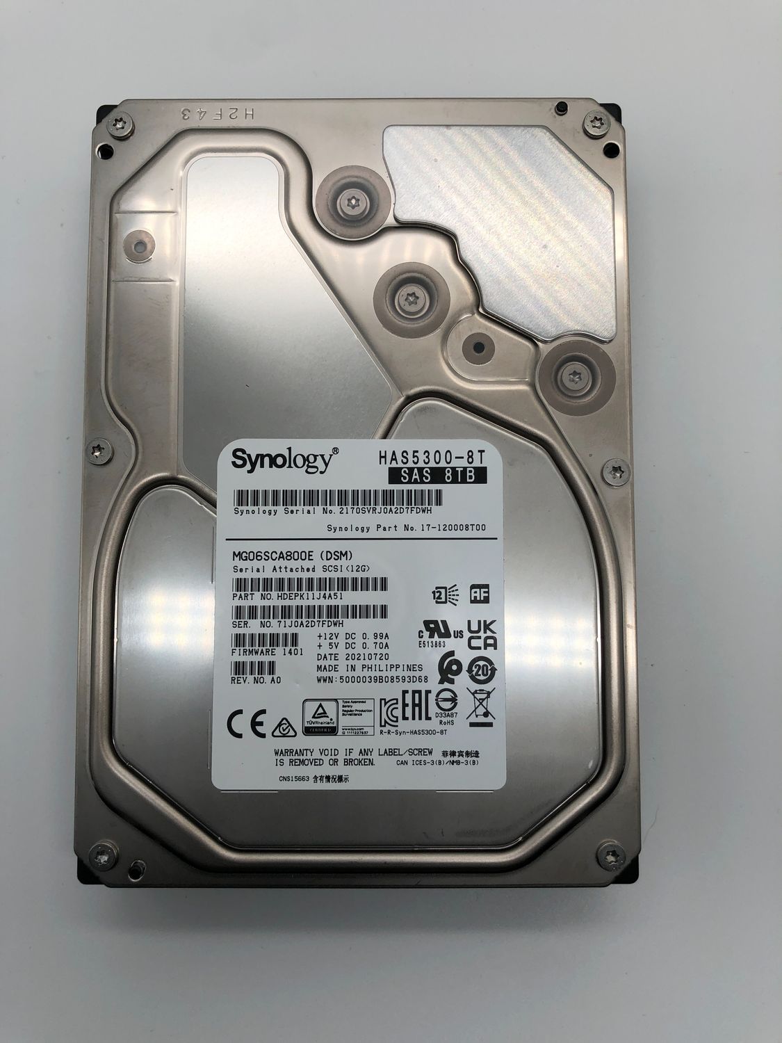 Synology HAS5300-8T 8TB 3,5" SAS HDD