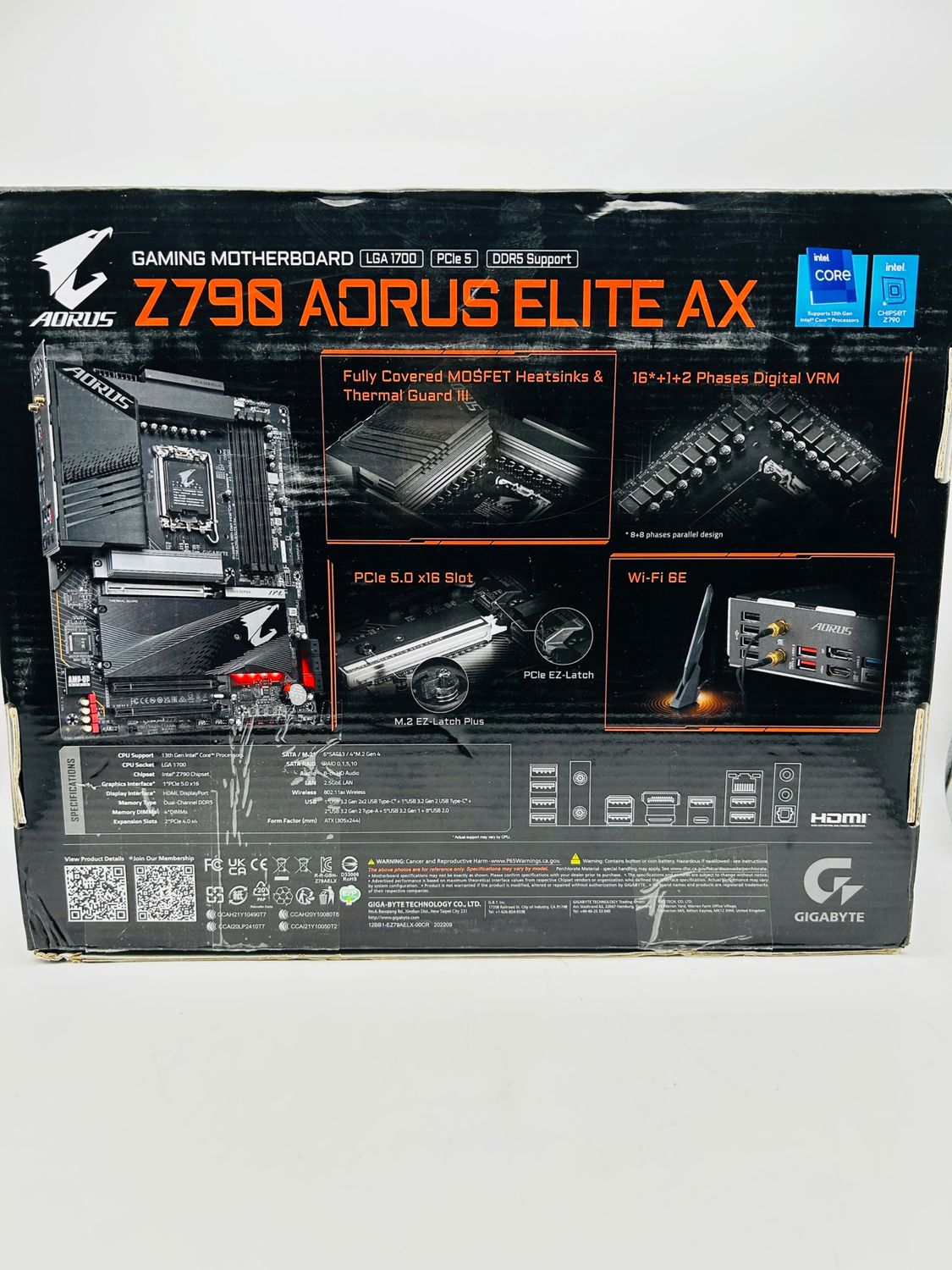 GIGABYTE Z790 AORUS Elite AX Płyta główna - Obsługuje procesory Intel®