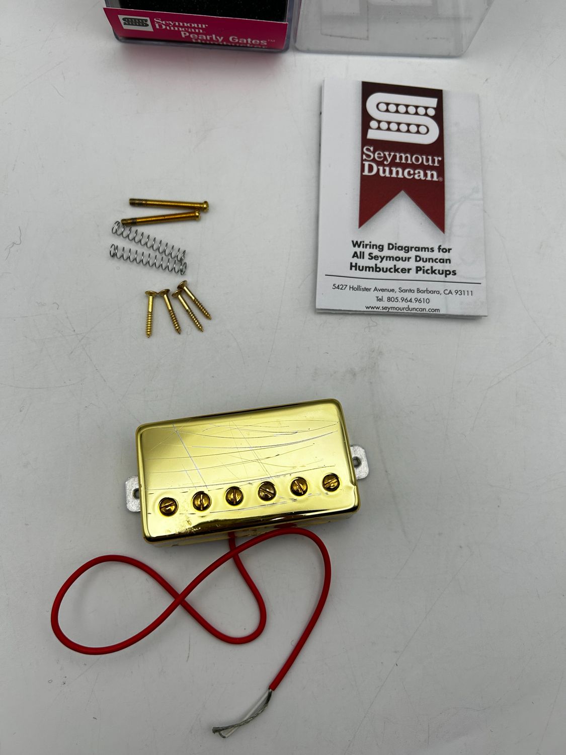 Seymour Duncan Micro SH-PG1B-G mostek, złoty