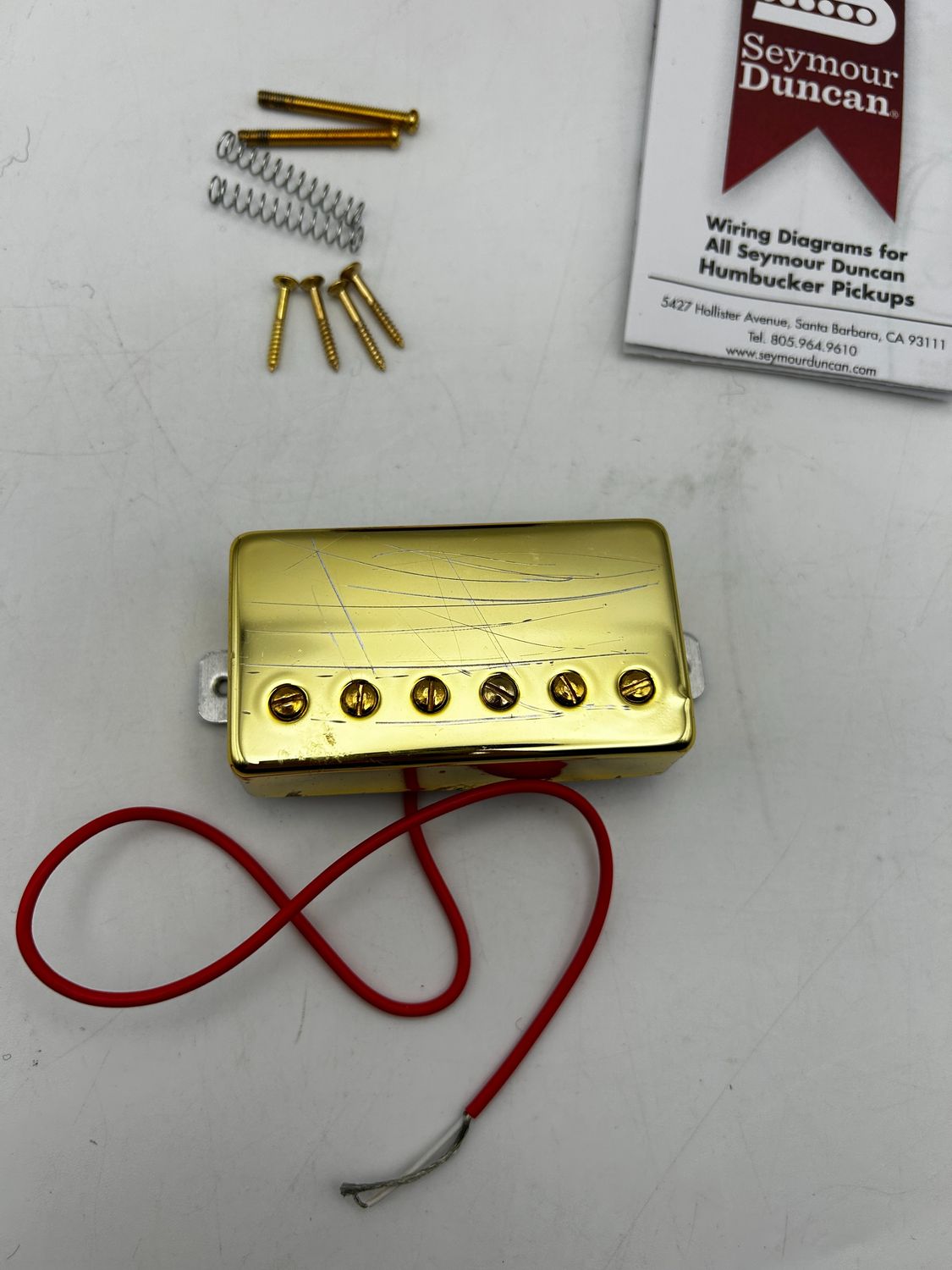 Seymour Duncan Micro SH-PG1B-G mostek, złoty