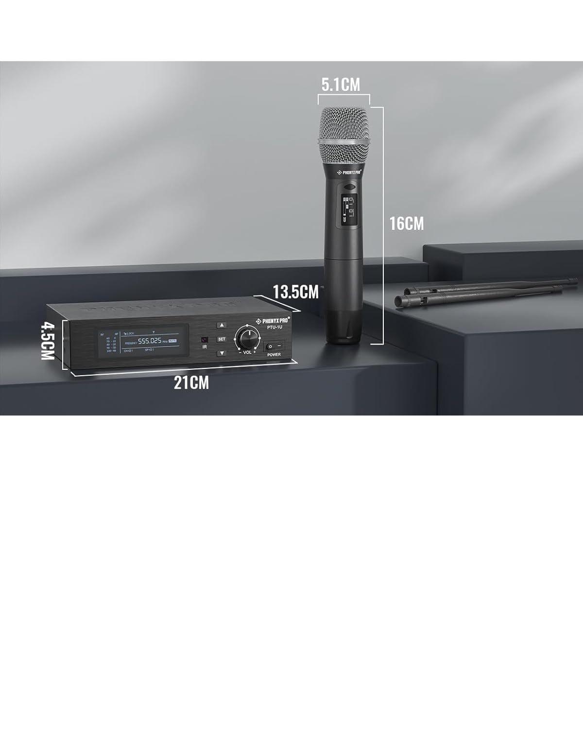 Phenyx Pro PTU-1U – Profesjonalny bezprzewodowy system mikrofonowy UHF