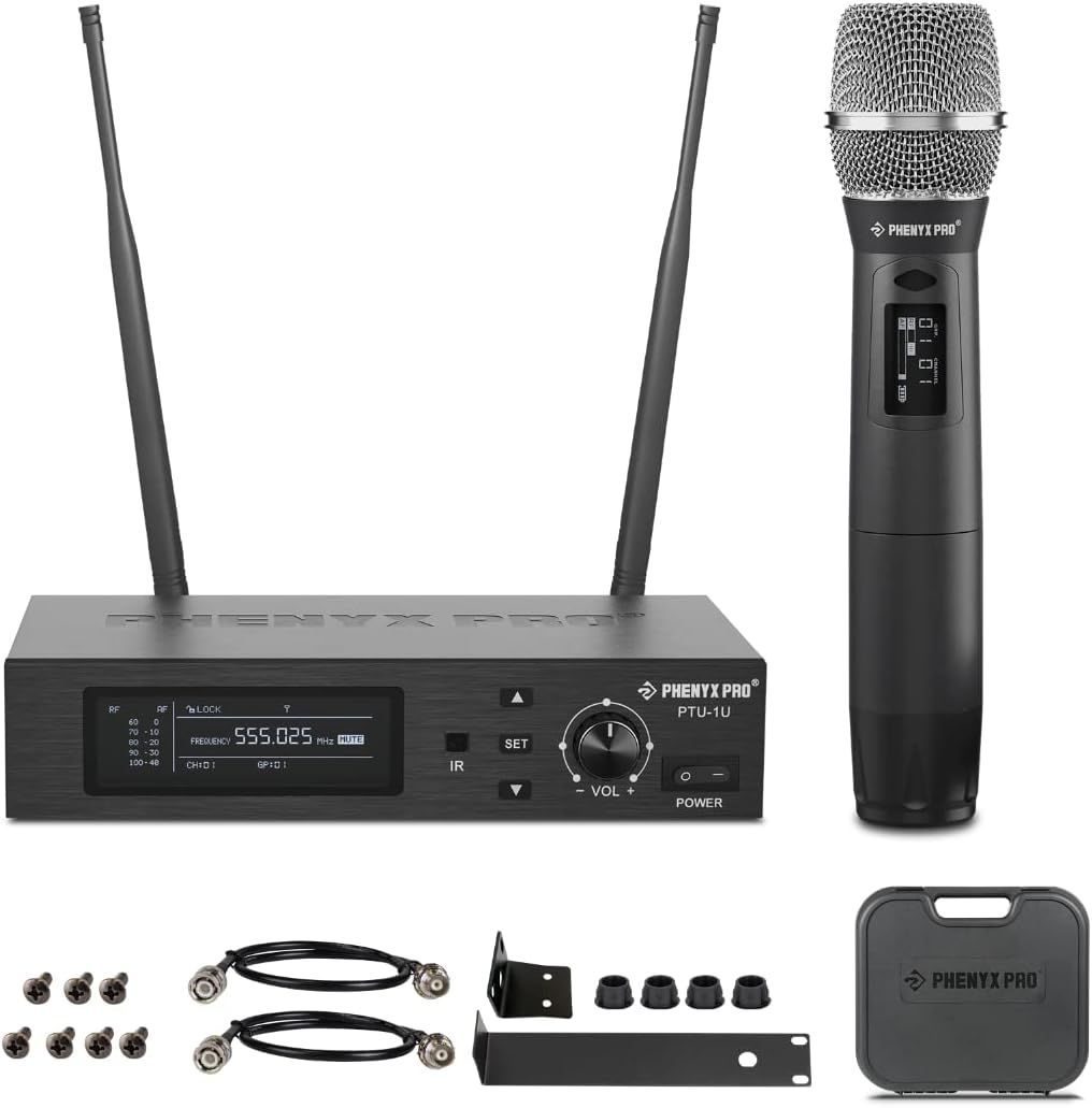 Phenyx Pro PTU-1U – Profesjonalny bezprzewodowy system mikrofonowy UHF