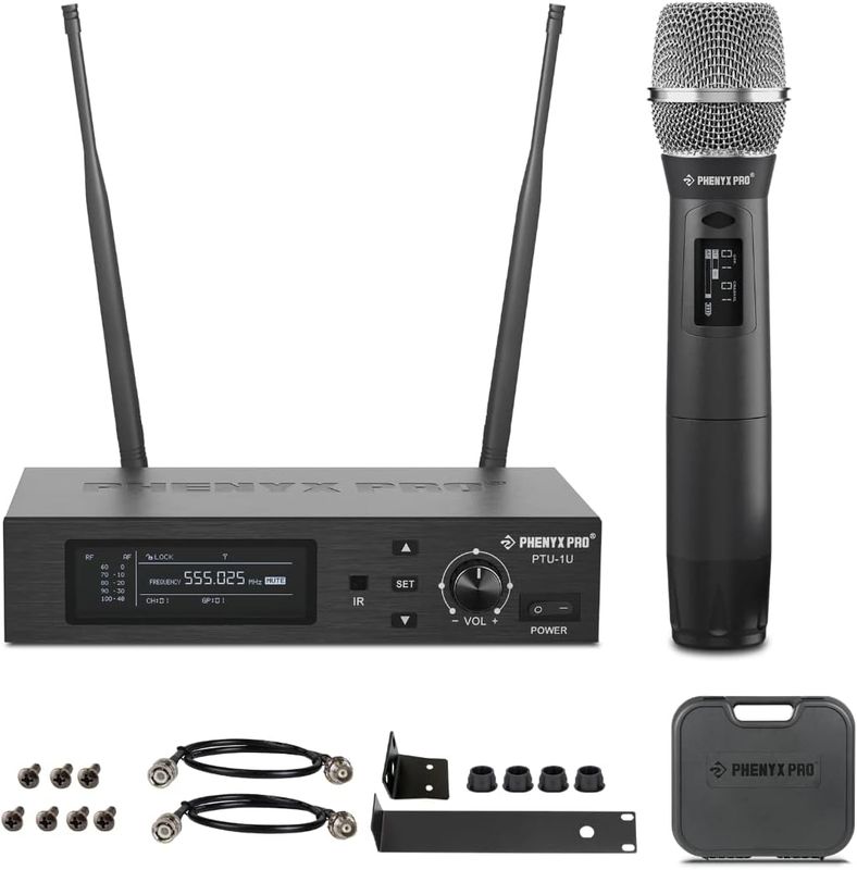 Phenyx Pro PTU-1U – Profesjonalny bezprzewodowy system mikrofonowy UHF
